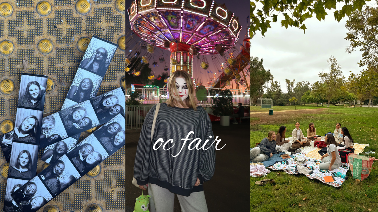 I went to the orange county fair and sam's birthday party