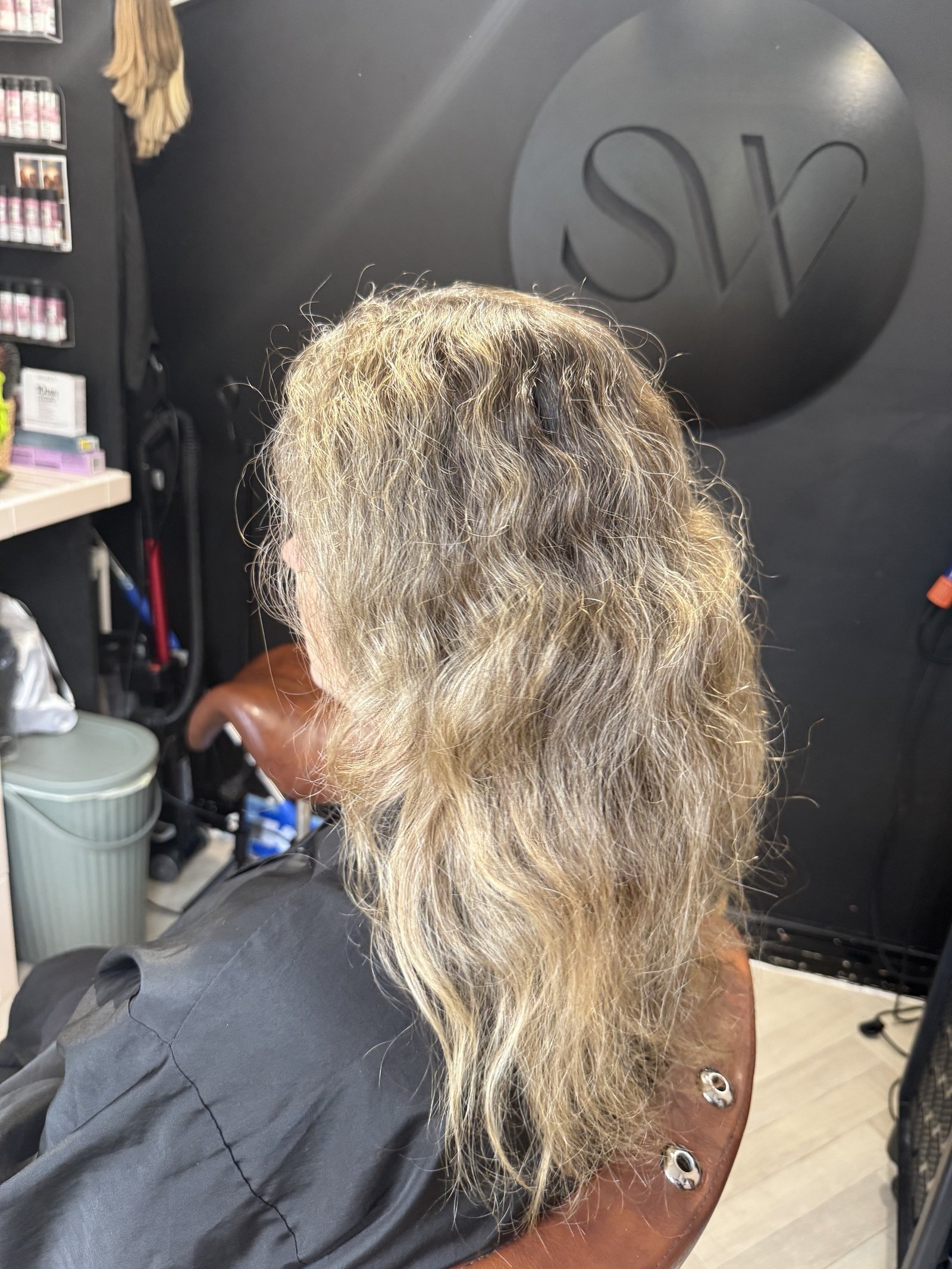 Grey blend ten weeks after the appointment, with natural grey growing through softly at the roots, Stephen William Hair studio, Waterlooville