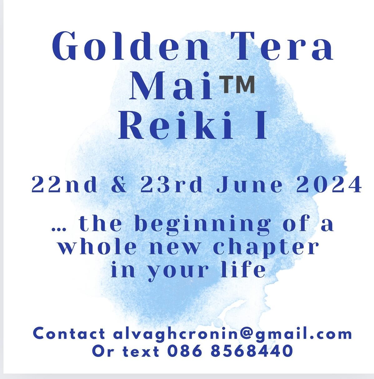 Ready to Unlock Your Healing Potential with Golden Tera Mai&trade; Reiki Level I ?

Are you ready to embark on a transformative journey of self-discovery and healing? Look no further! 
Join our Golden Tera Mai&trade; Reiki Level I weekend workshop, l