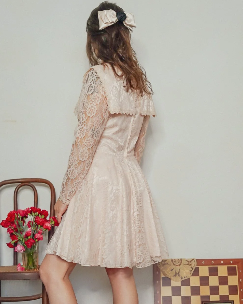 open lace dress SHEARL