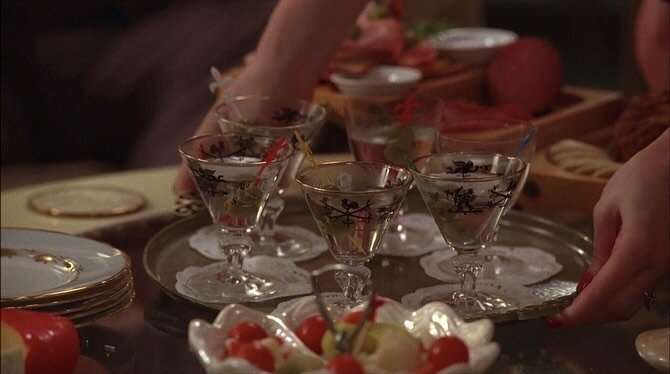 current hyper-fixation: mesmorizing tablescapes in tv &amp; film 📽️
1. Mad Men (2009) 
2. Age of Innocence (1993)
3. Daisies (1966) 
4. The Sopranos (1999)
5. Pan&rsquo;s Labyrinth ( 2006)
6. Donkey Skin (1970)
7. Another Country (1984) 
8. Moonstru