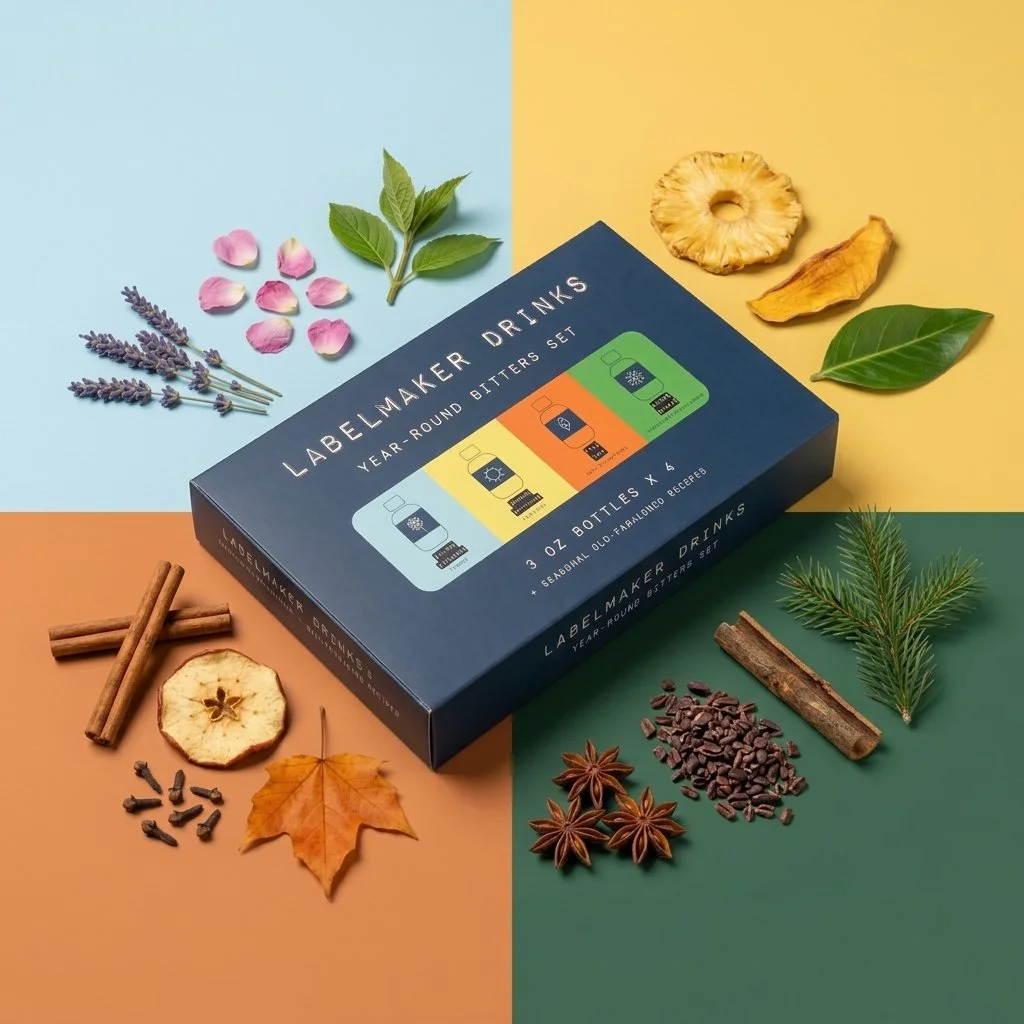 LabelMaker Bitters Year-Round Bitters Set