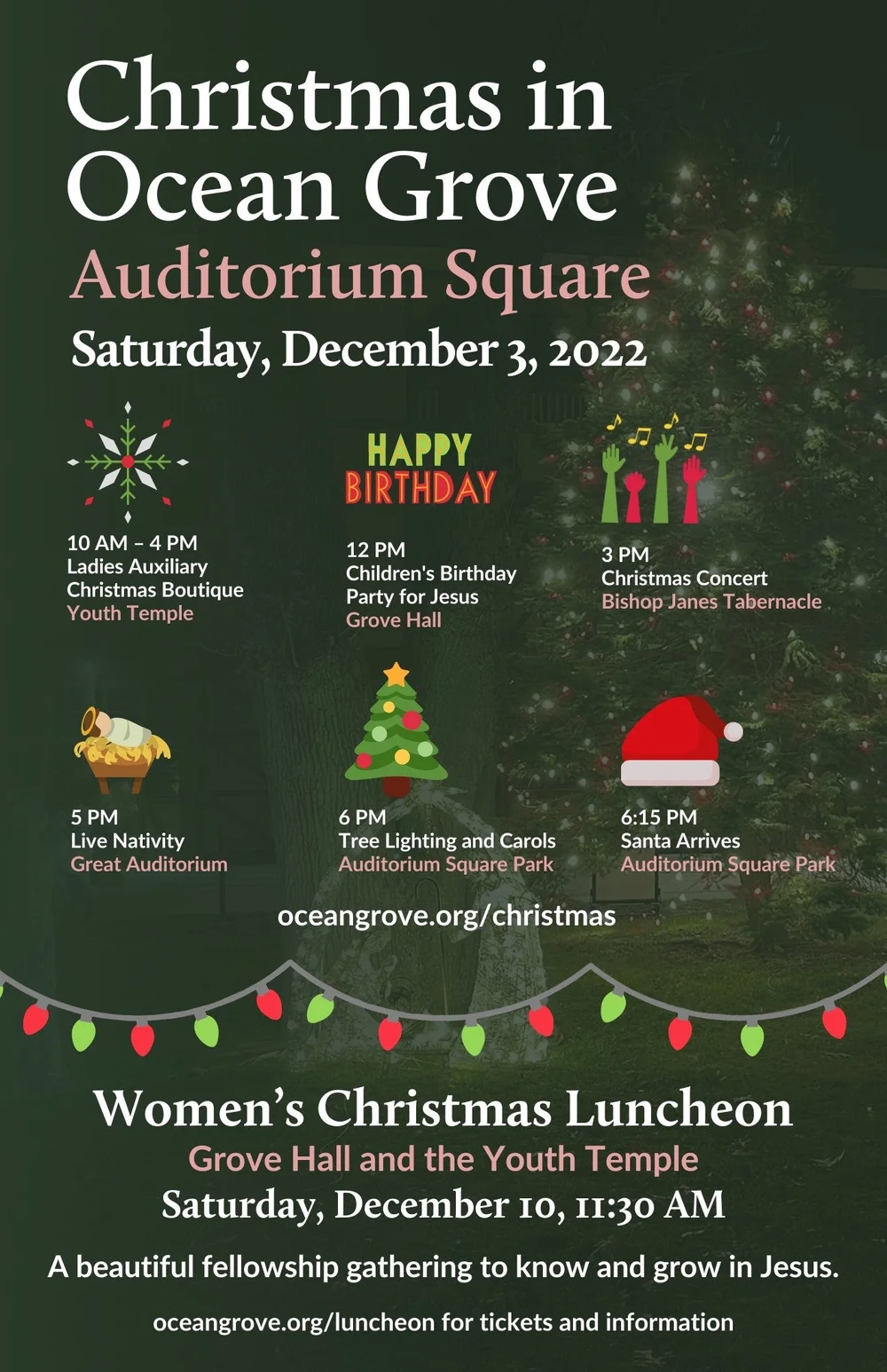 Christmas 2022 Triangle Events Christmas 2022 In Ocean Grove — Ocean Grove Camp Meeting Association