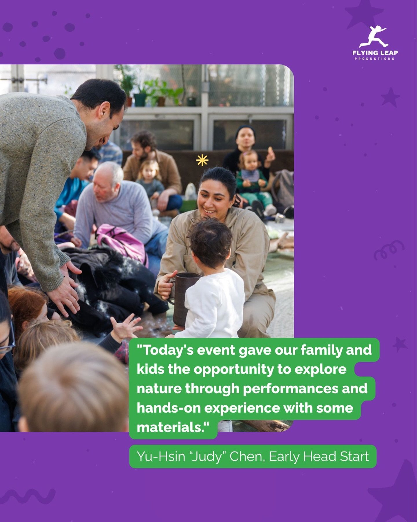 Here&rsquo;s what our partners are saying about The Garden: Yu-Hsin &ldquo;Judy&rdquo; Chen from Early Head Start shared, &ldquo;Today&rsquo;s event gave our family and kids the opportunity to explore nature through performances and hands-on experien