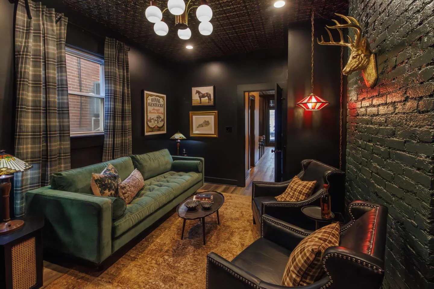 The Trailhouse is Louisville's latest must-stay rental, perfect for bachelor weekends and large groups exploring the bourbon trail. This 6 bedroom home features a sipping room and restaurant-style kitchen, giving guests their own speakeasy vibe befor