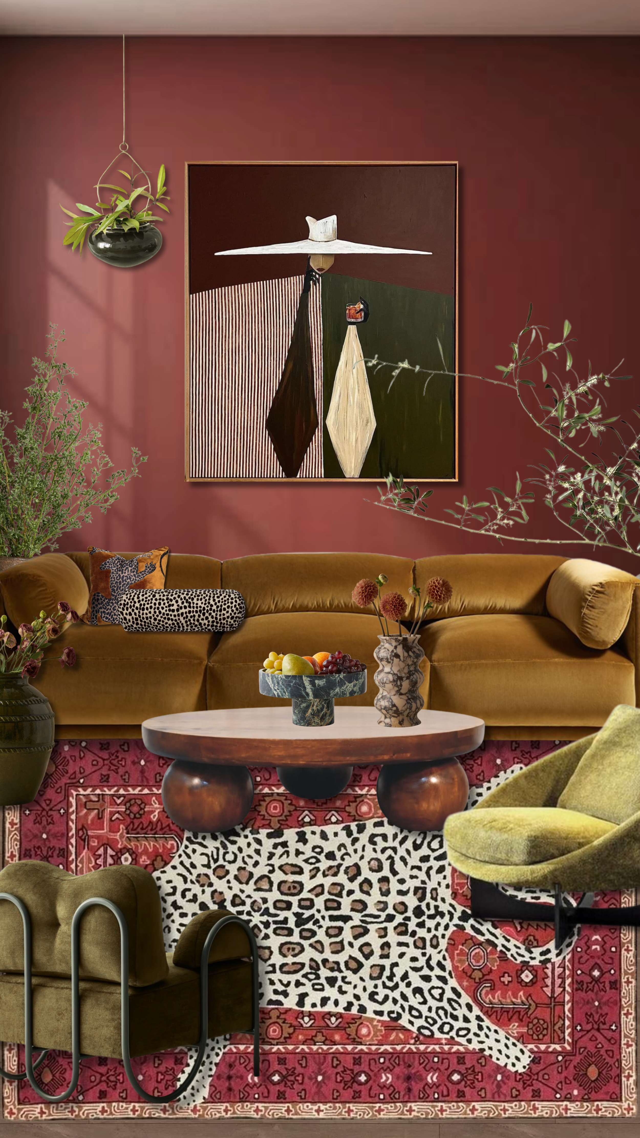 bold moody interior design or nashville airbnb to boost ROI