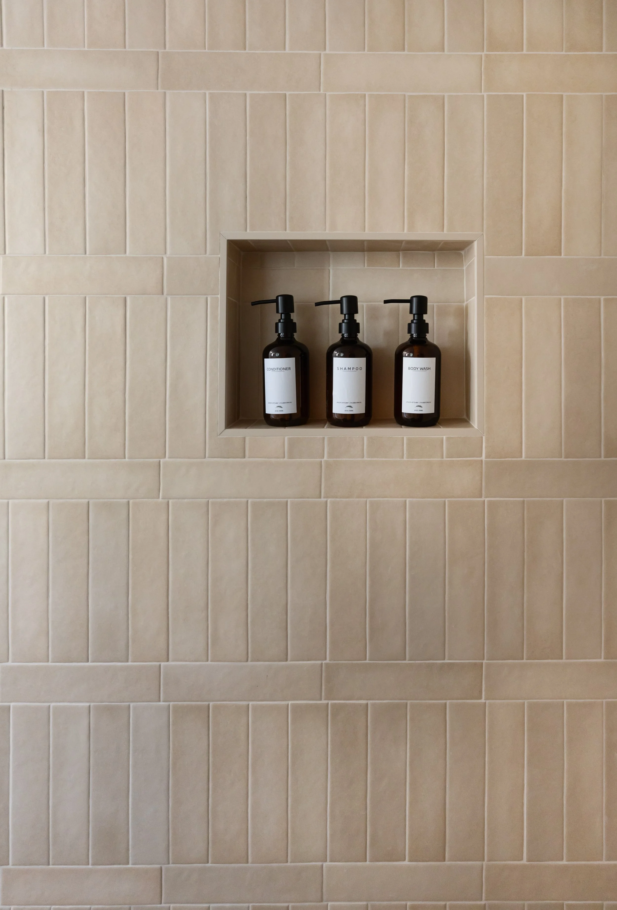 Backyard desert casita guest quarters in Tucson, Arizona redesigned with modern finishes and cozy desert-inspired styling.