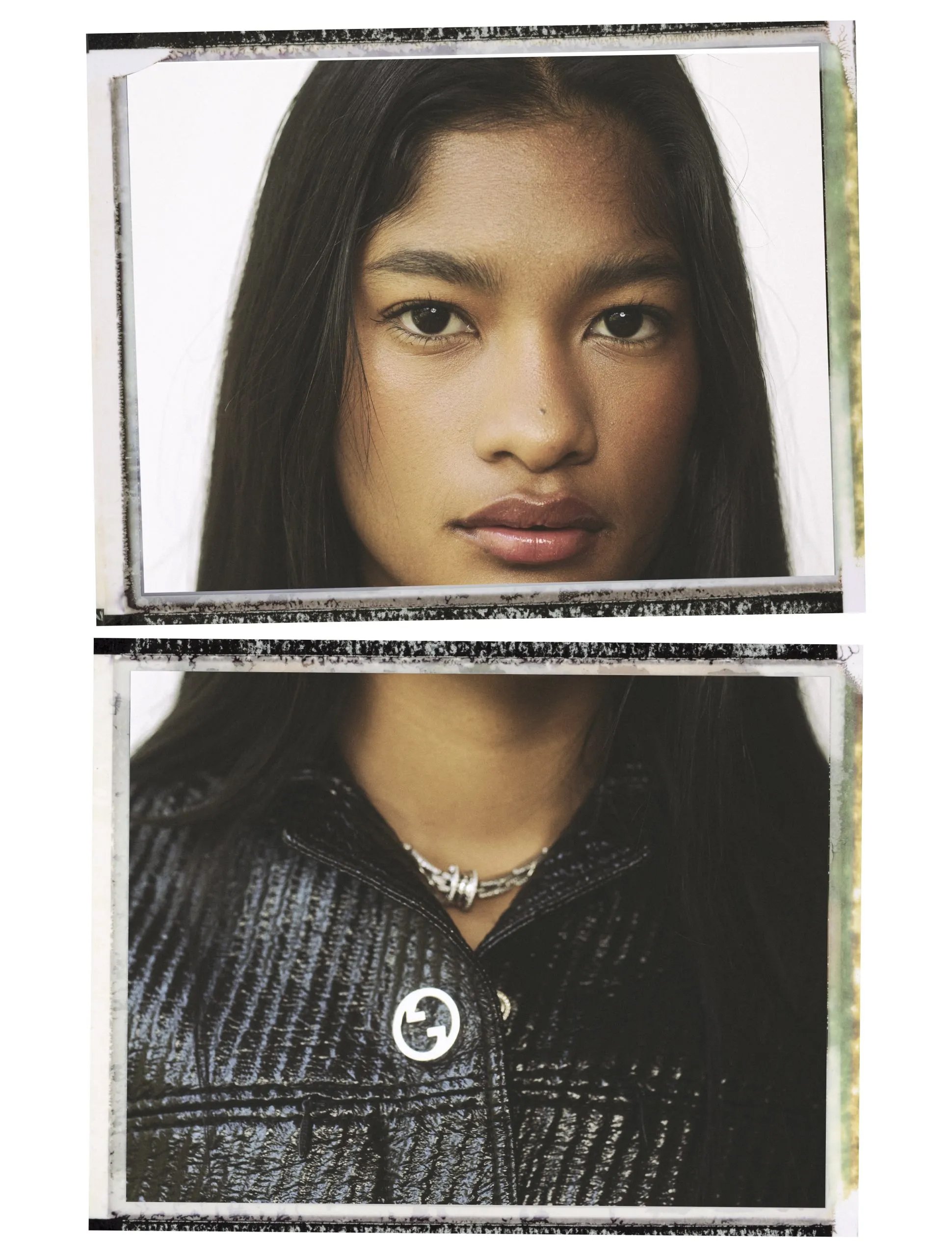 Fashion Editorial for M de Milenio in Mexico City. Vintage polaroid photographed by Mikey Sanchez. Featuring Gucci.