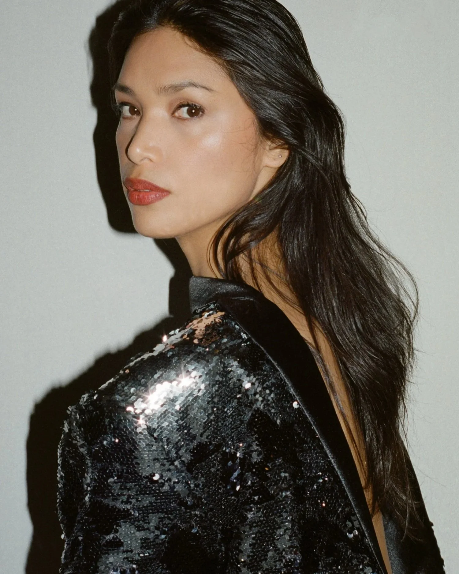 Mikey Sanchez's portrait shoot with Geena Rocero for Harper's Bazaar US.