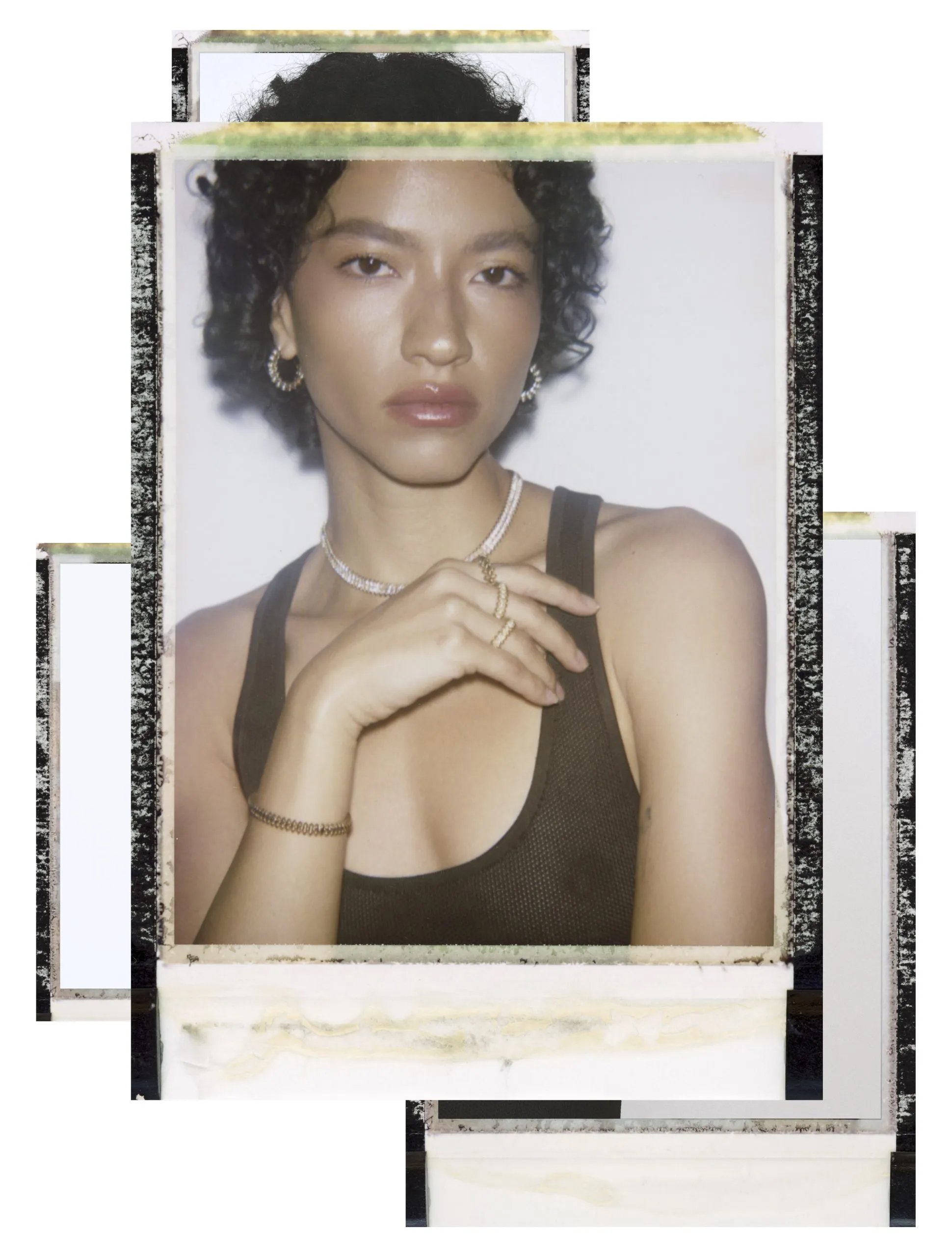 Fashion Editorial for M de Milenio in Mexico City. Vintage polaroid photographed by Mikey Sanchez. Featuring Cartier.