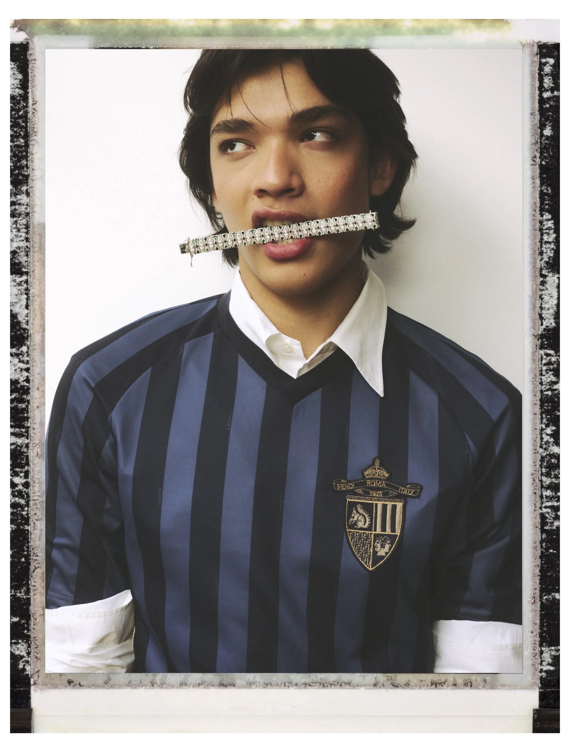 Fashion Editorial for M de Milenio in Mexico City. Vintage polaroid photographed by Mikey Sanchez. Featuring Fendi.