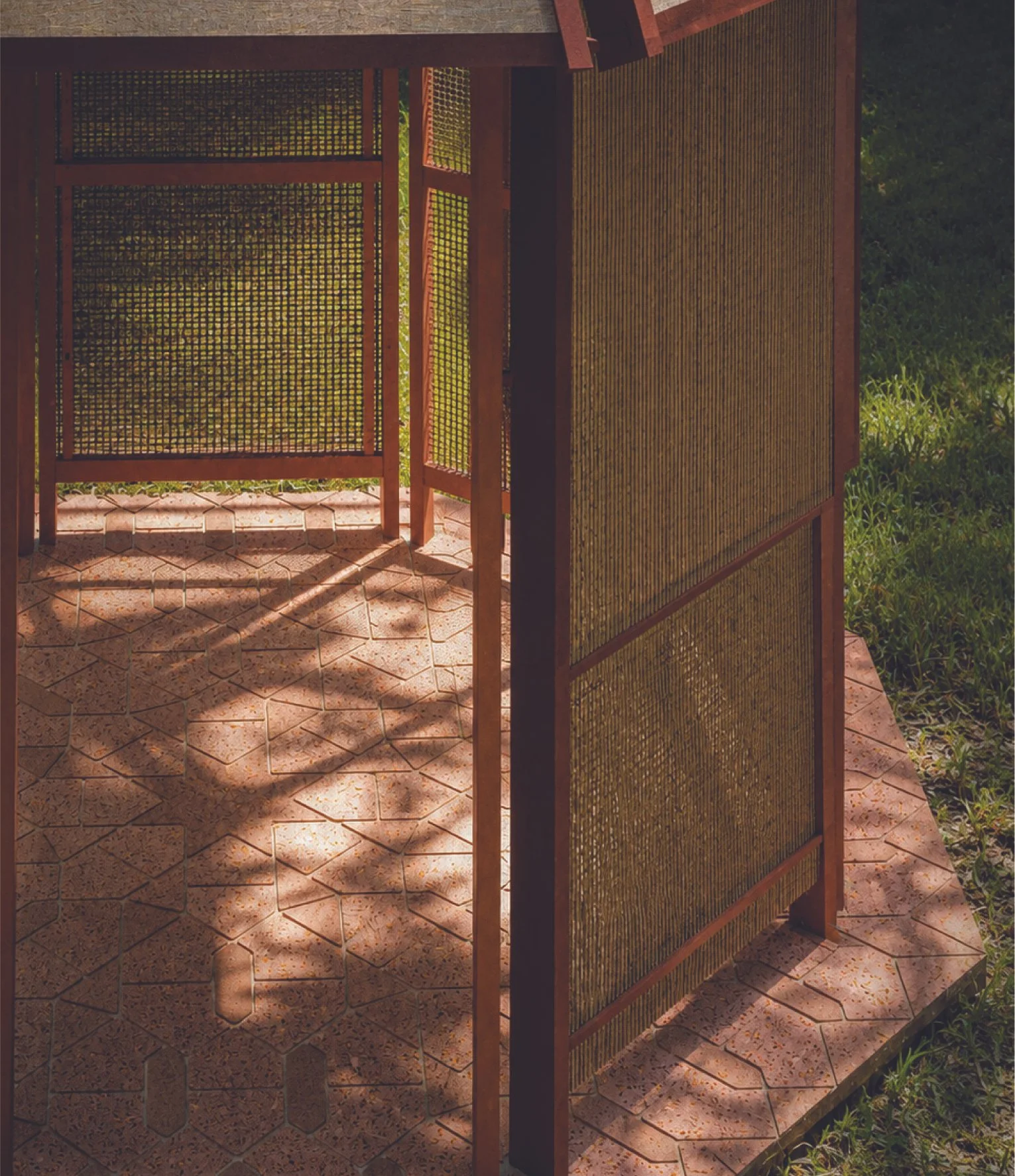 Close-Up Detail of Pavilion