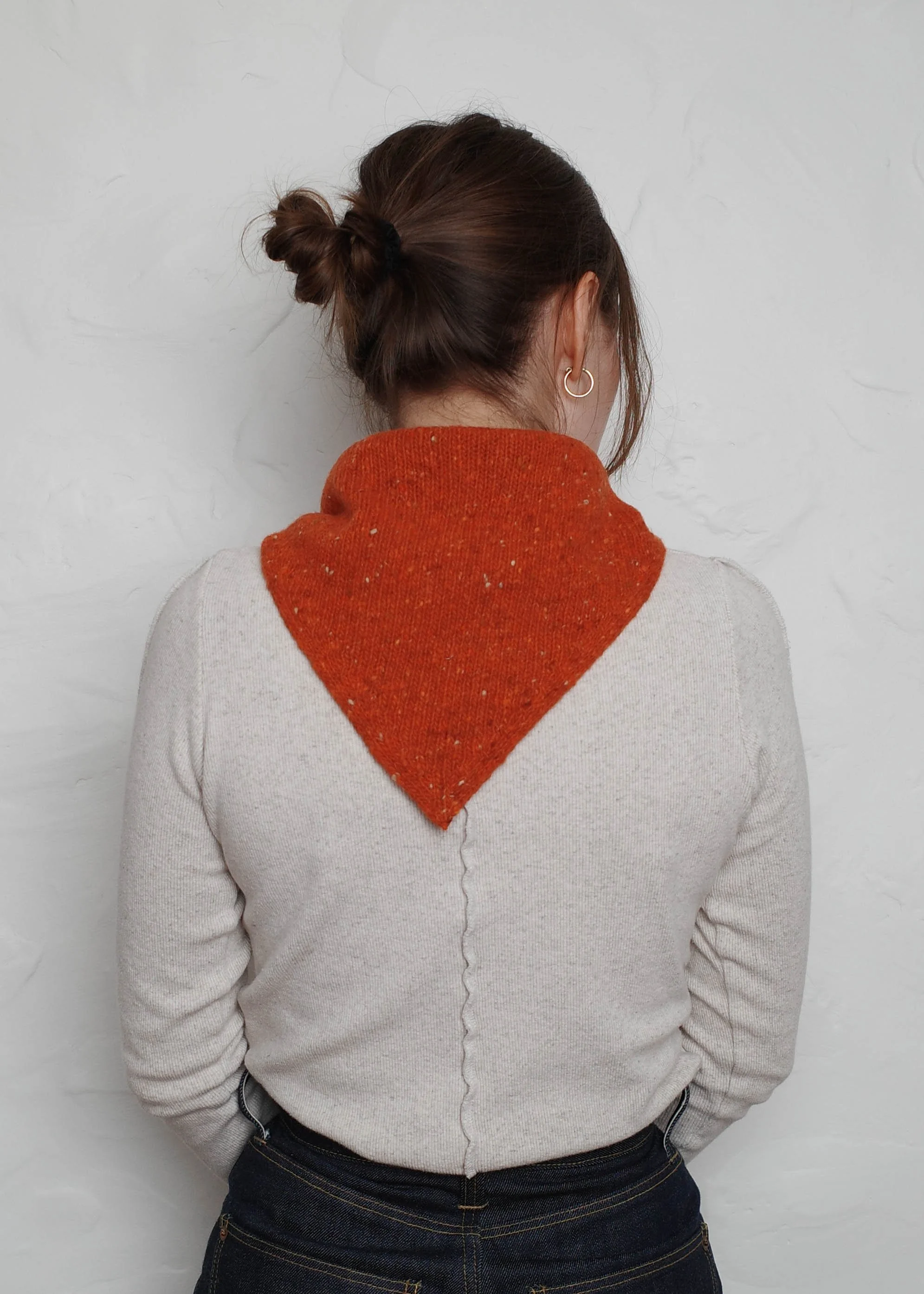 Knit Bandana – Lobster Red