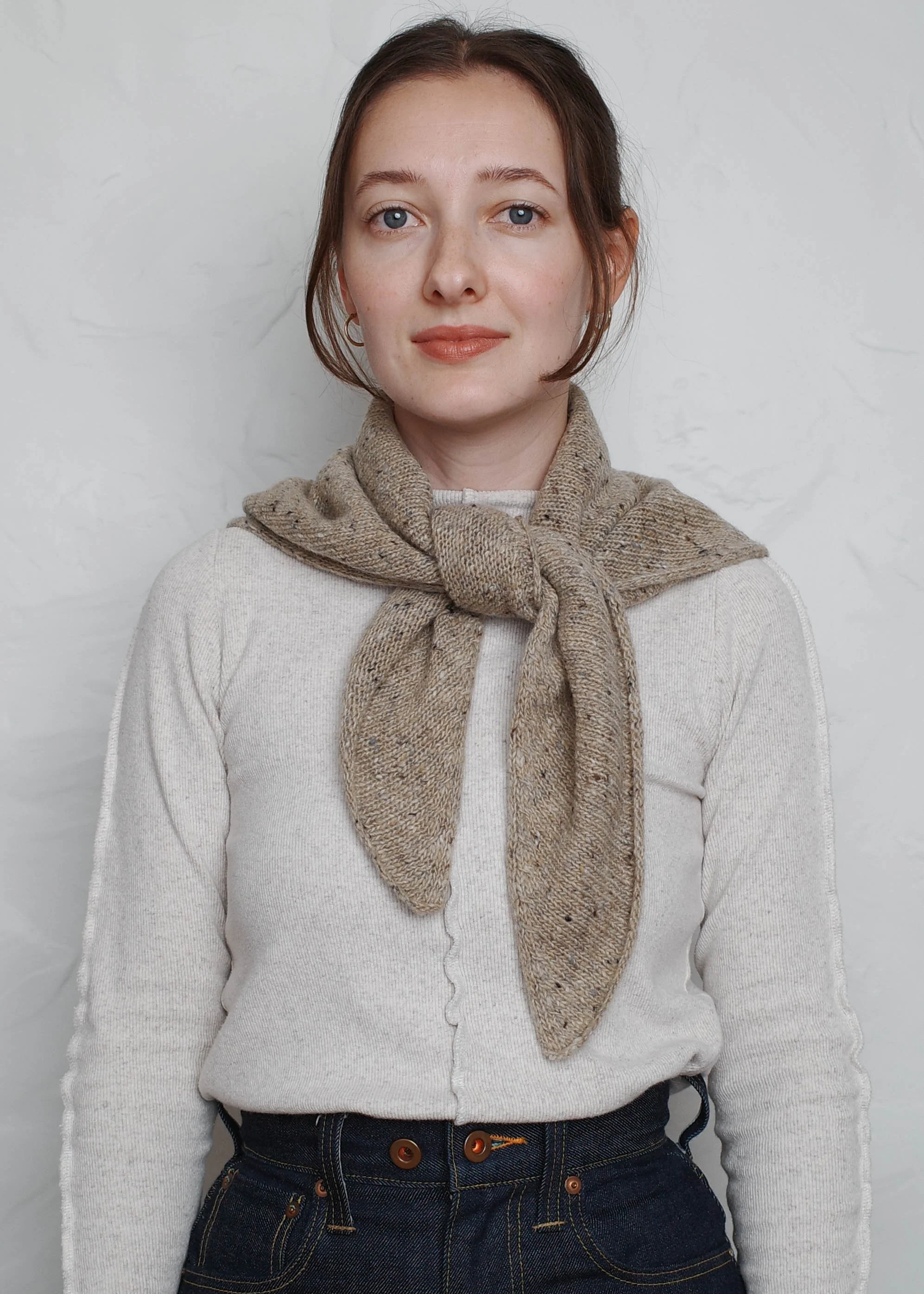 XL Knit Bandana – Oat