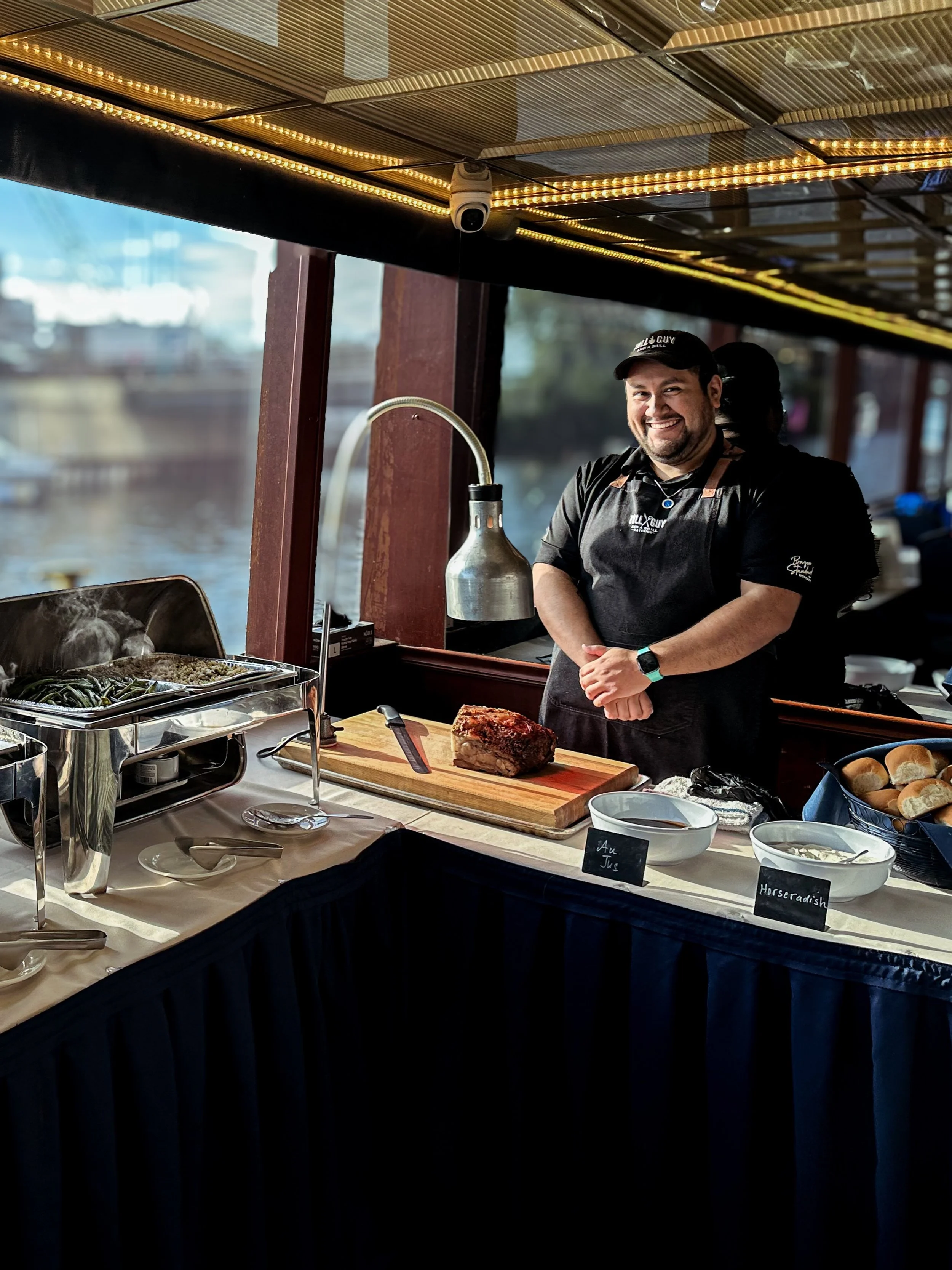 Not a bad office for the day!⛴️

Chef Xavier was aboard @edelweissboats with a carving🔪 station, buffet, and some pretty unbeatable Milwaukee views in the background.

One of the best ways to experience the city in summer is from the water with @ede