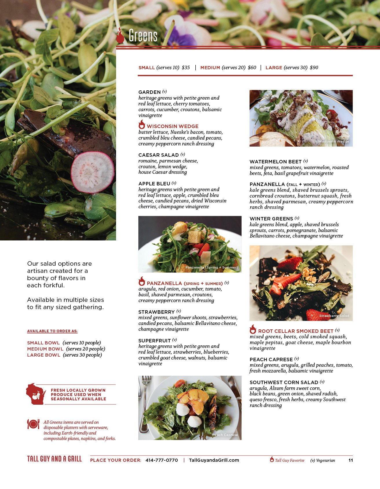 Allgreens Menu