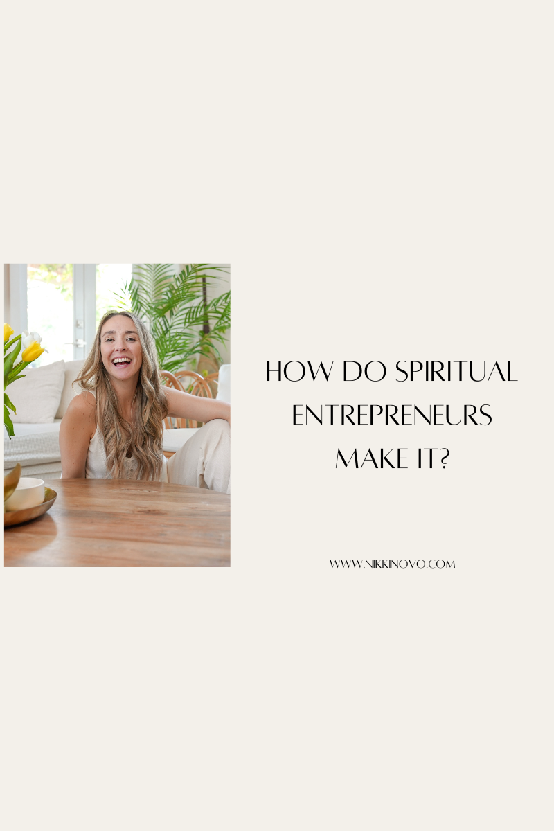 How Do Spiritual Entrepreneurs Make It?