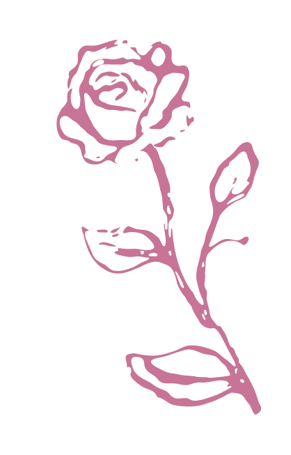 rose pink illustration symbolizing a spiritual coach