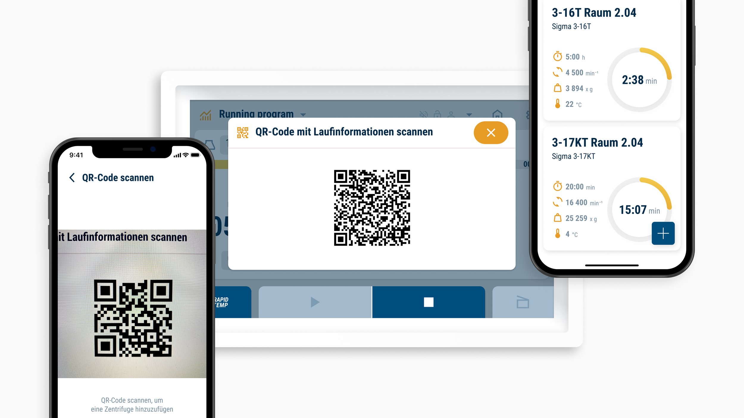Mobile Zentrifugenüberwachung