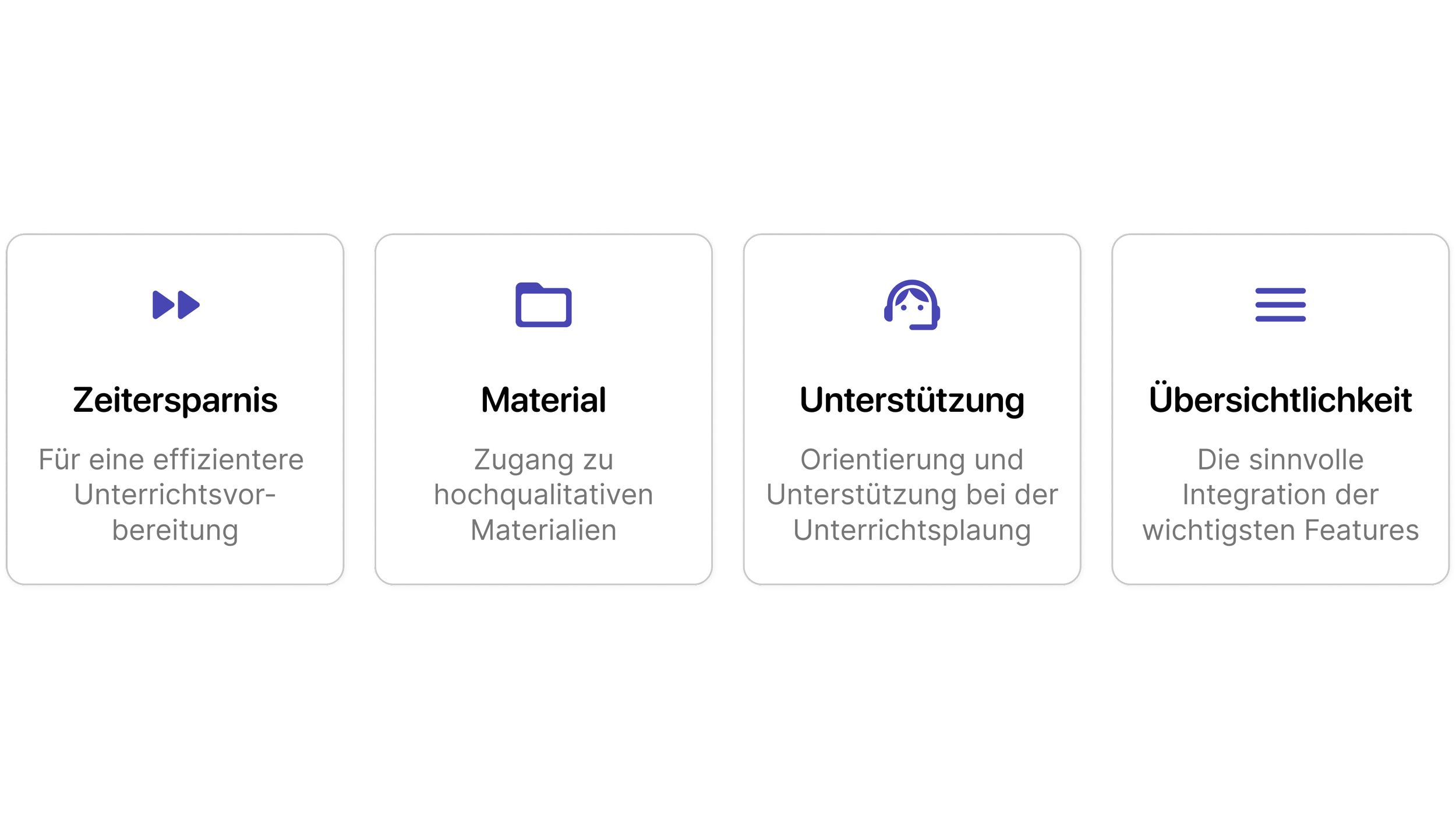 Aus Interviews mit Lehrkräften und Medienexpert*innen zeigen sich zentrale Bedürfnisse nach Zeitersparnis, besserer Materialorganisation, klarer Übersicht und gezielter Unterstützung zur effizienteren Unterrichtsvorbereitung.