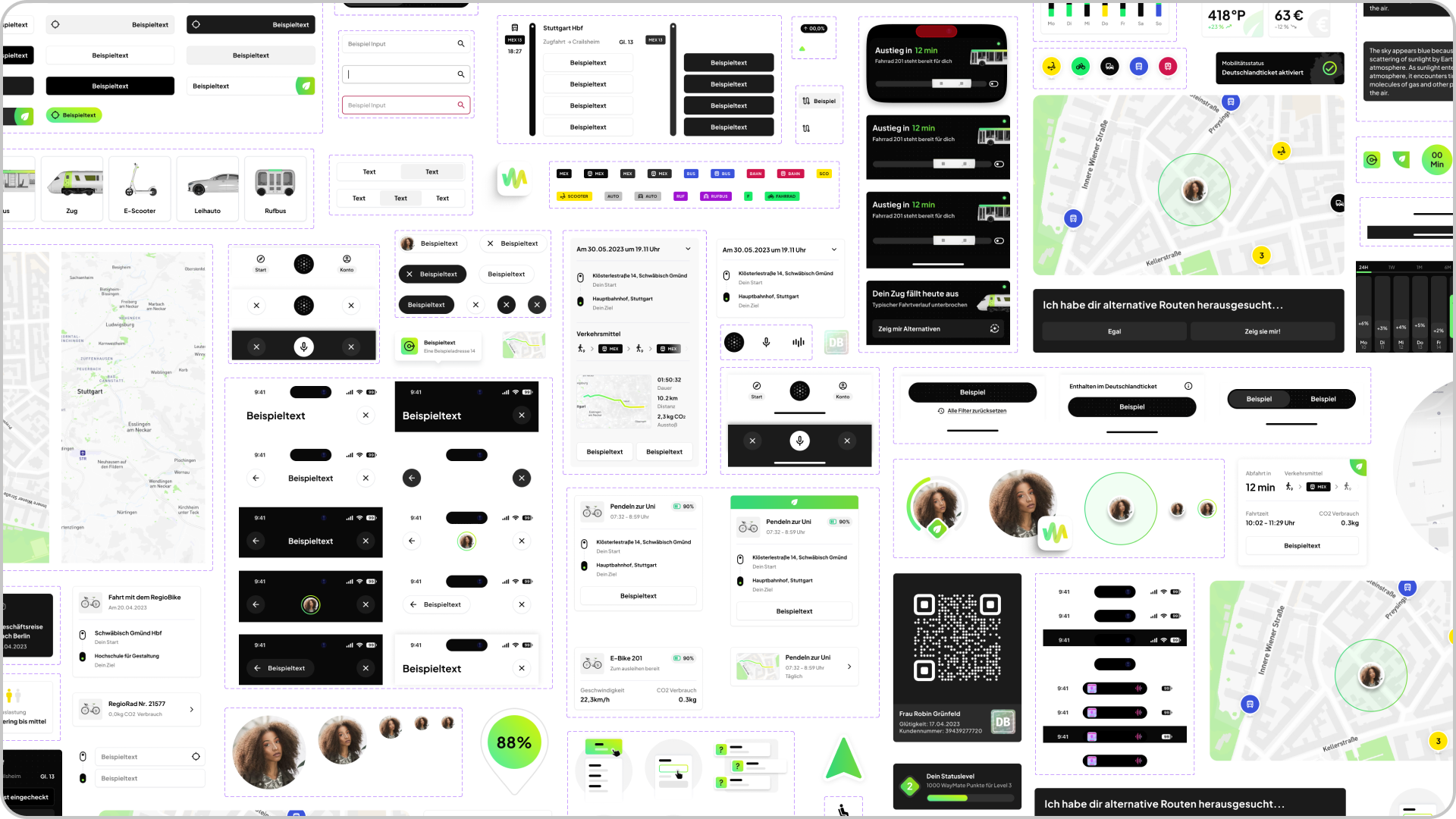 Das Visual Design soll auf klaren Designprinzipien und Corporate Identity Values basieren und durch ein konsistentes Design System Komplexität reduzieren sowie eine einfache, intuitive und effiziente Nutzererfahrung ermöglichen