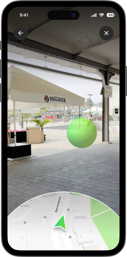 Die AR-Navigation verbessert die Orientierung im urbanen Raum und reduziert die Suchzeiten bei komplexen Wegeführungen.