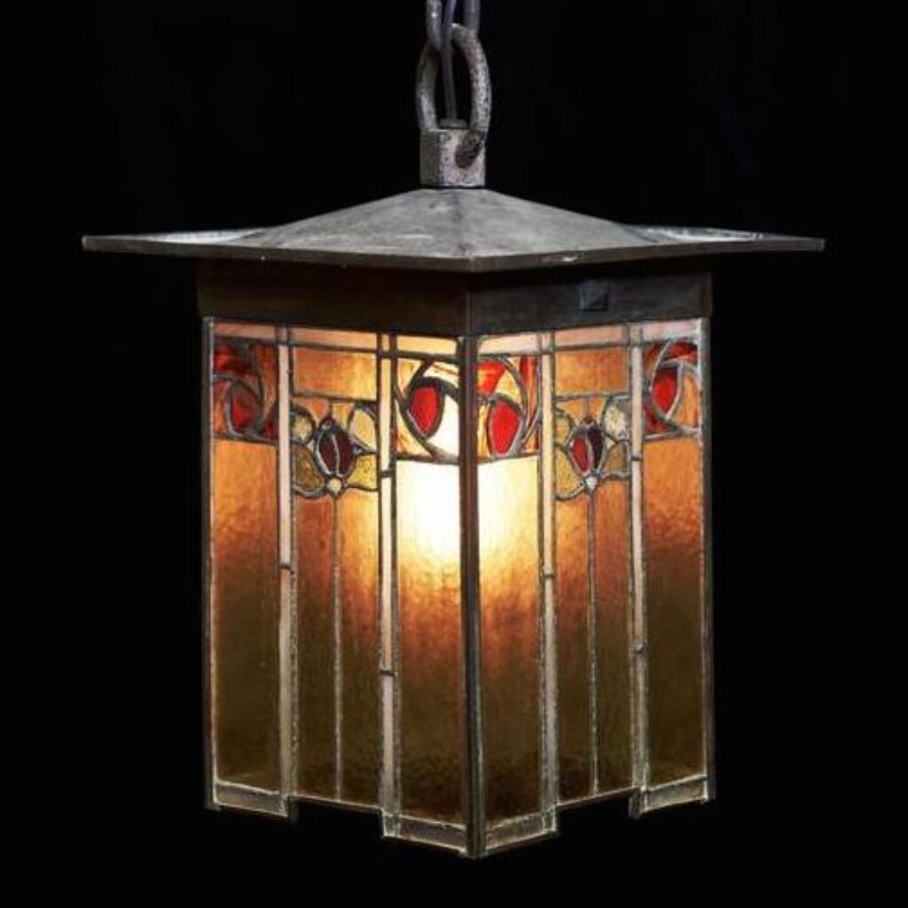 Gustav Stickley Floral Lamp: $69,000