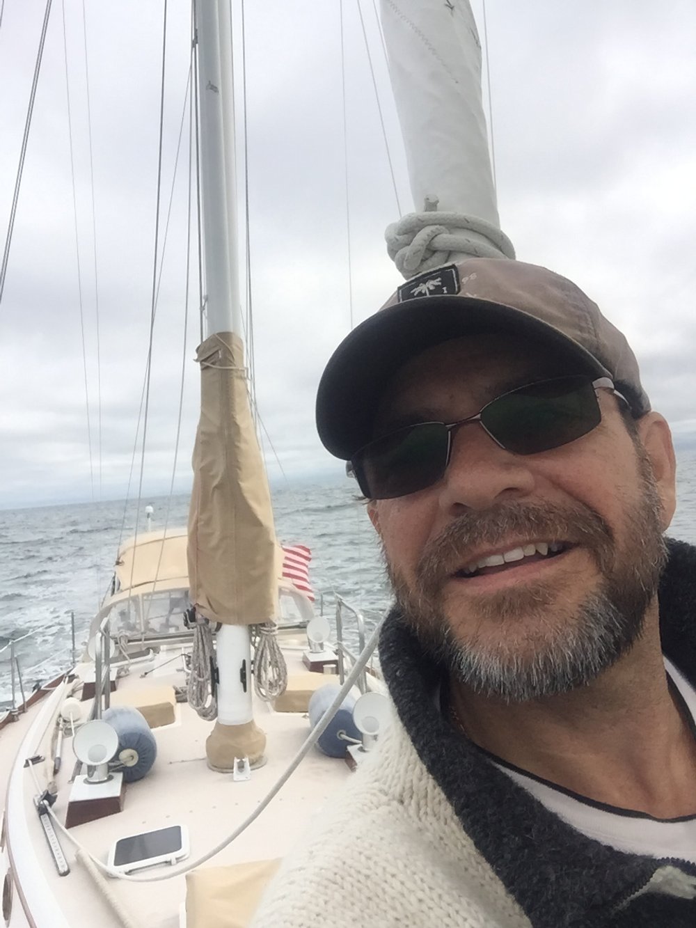 Tim Sailing off Newport RI