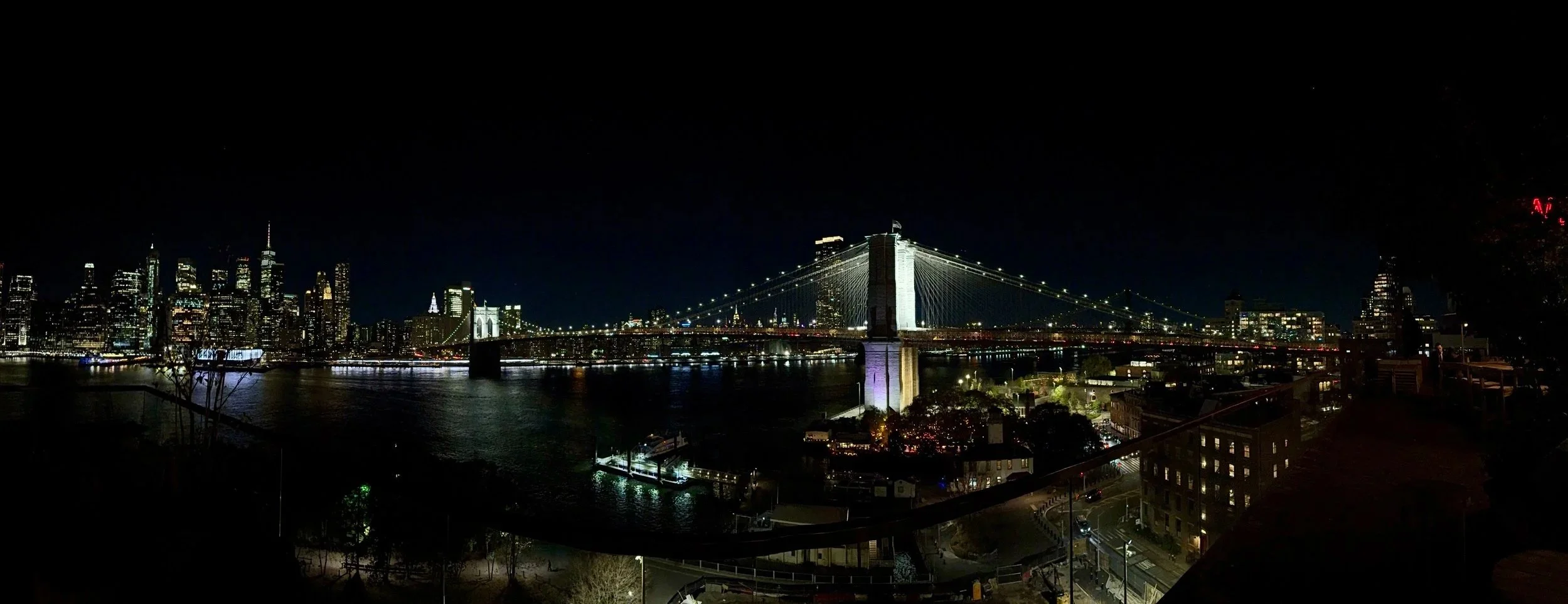 New York City Night Skyline