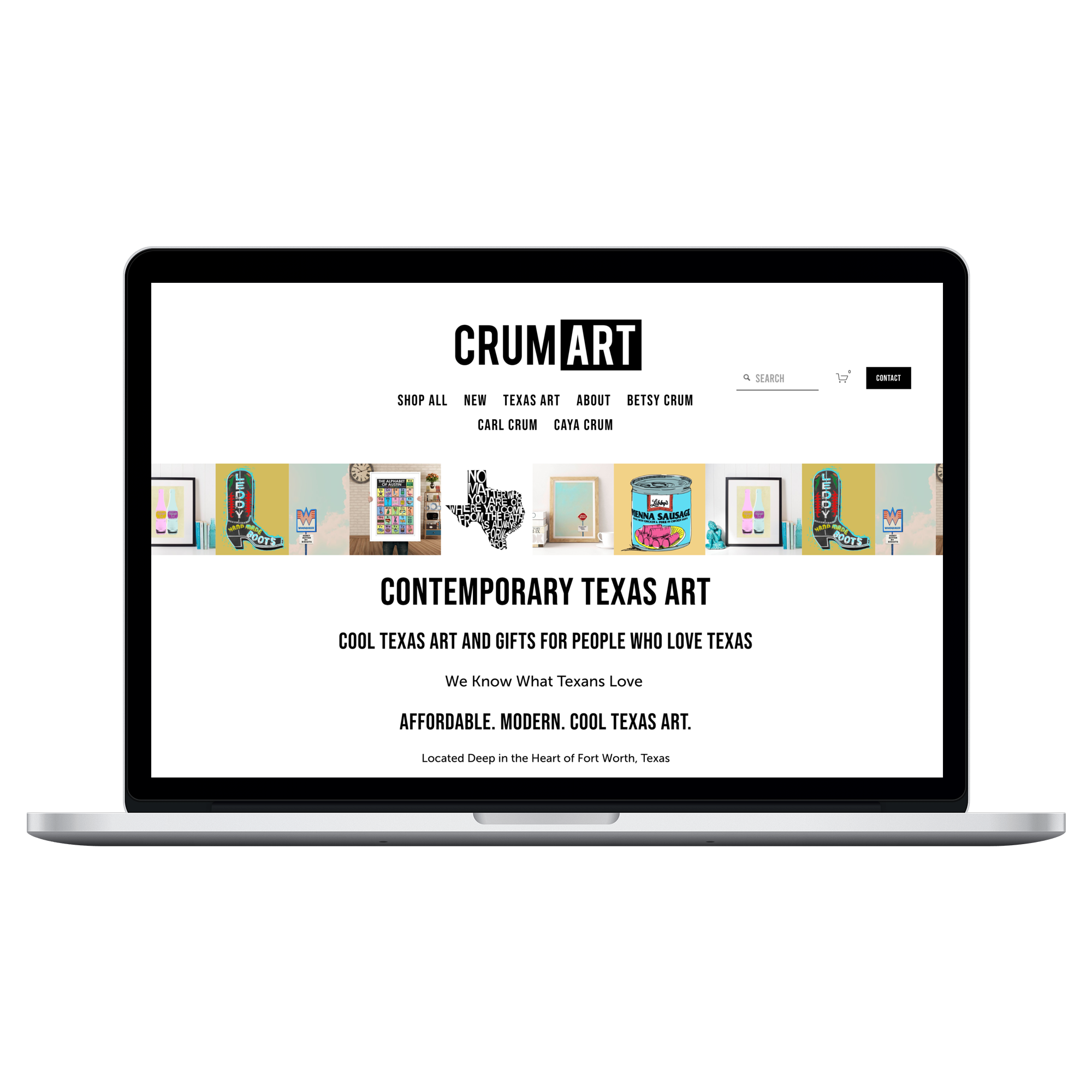 Web Designer Example of Squarespace Commerce Artist Shop