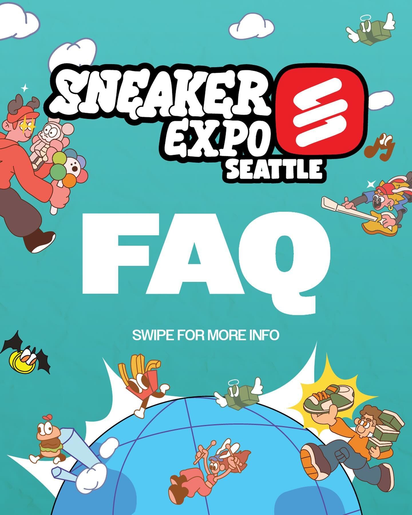 Everything you should know before coming to Sneaker Expo Seattle! 

See y&rsquo;all tomorrow! This is the one event you don&rsquo;t want to Miss!

🐙 Seattle Convention Center
🗓️ May 18 - 19 | 11am - 7pm
www.sneakerexpo.com