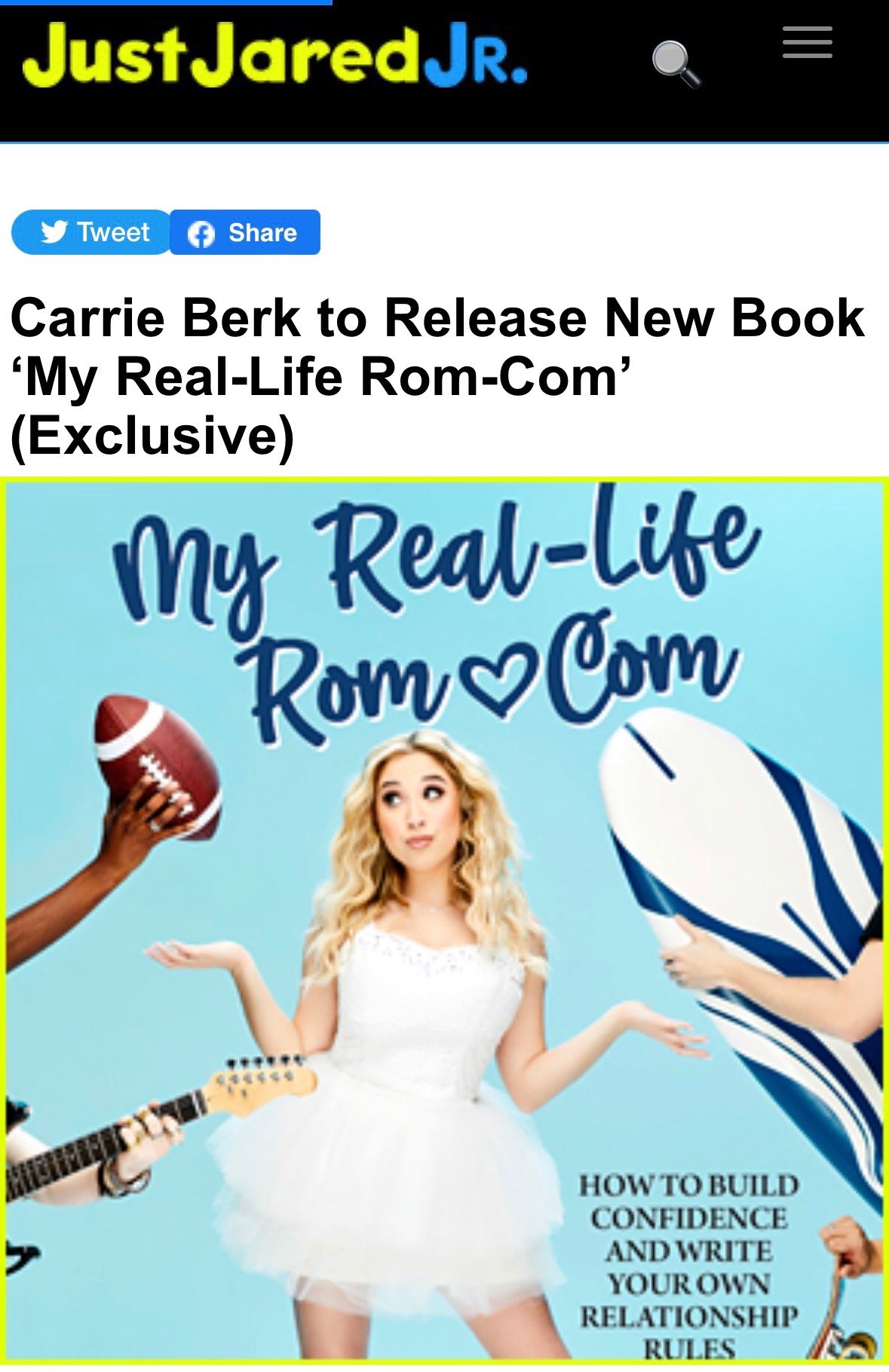 Carrie Berk to Release New Book ‘My Real-Life Rom-Com’ (Exclusive)  books, Carrie Berk, Exclusive  Just Jared Jr.jpeg