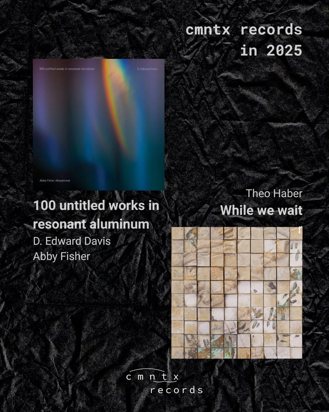 thanks for listening this year ~ we are really proud of the seven releases we helped bring into the world in 2025 and couldn&rsquo;t have done it without your support

we have been hard at work finishing up production on a handful of new projects we 