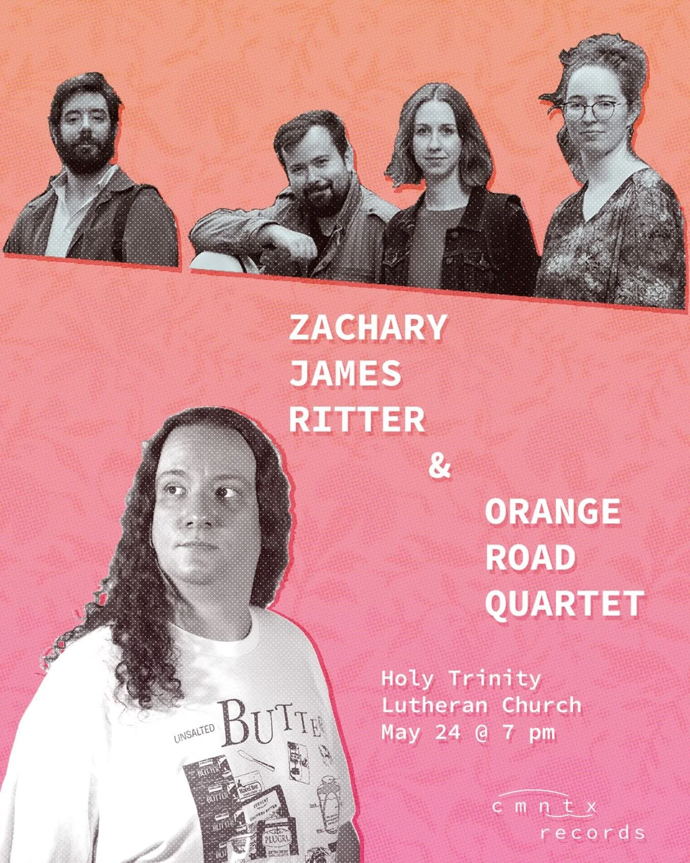 Announcing: Zachary James Ritter &amp; Orange Road Quartet - &lsquo;care&rsquo; album release show:

Zachary James Ritter @zacharyjamesritter celebrates his new record &lsquo;care&rsquo; &ndash; a collection of songs and ambient soundscapes about anx