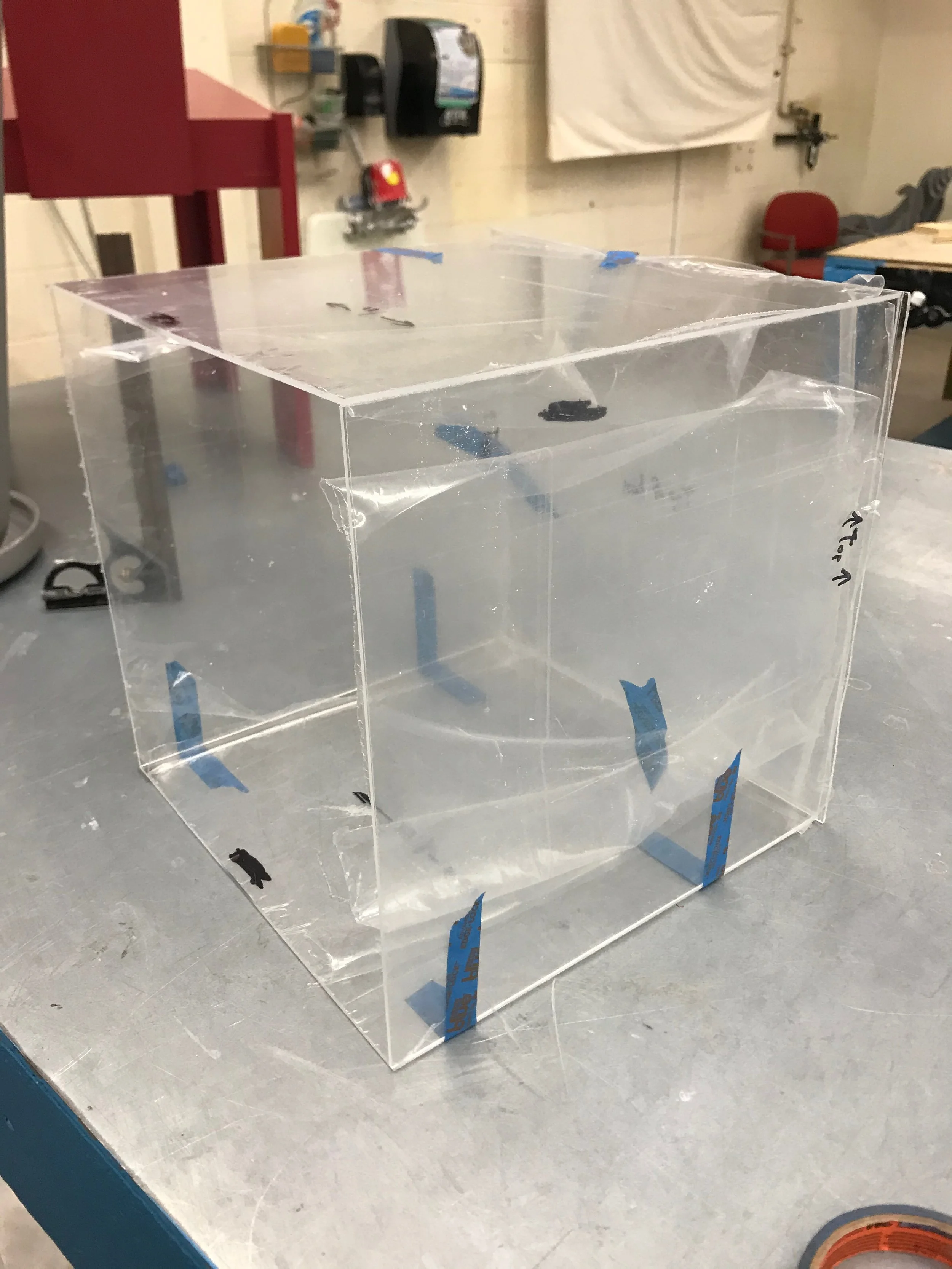 Plexiglass cloche for performance