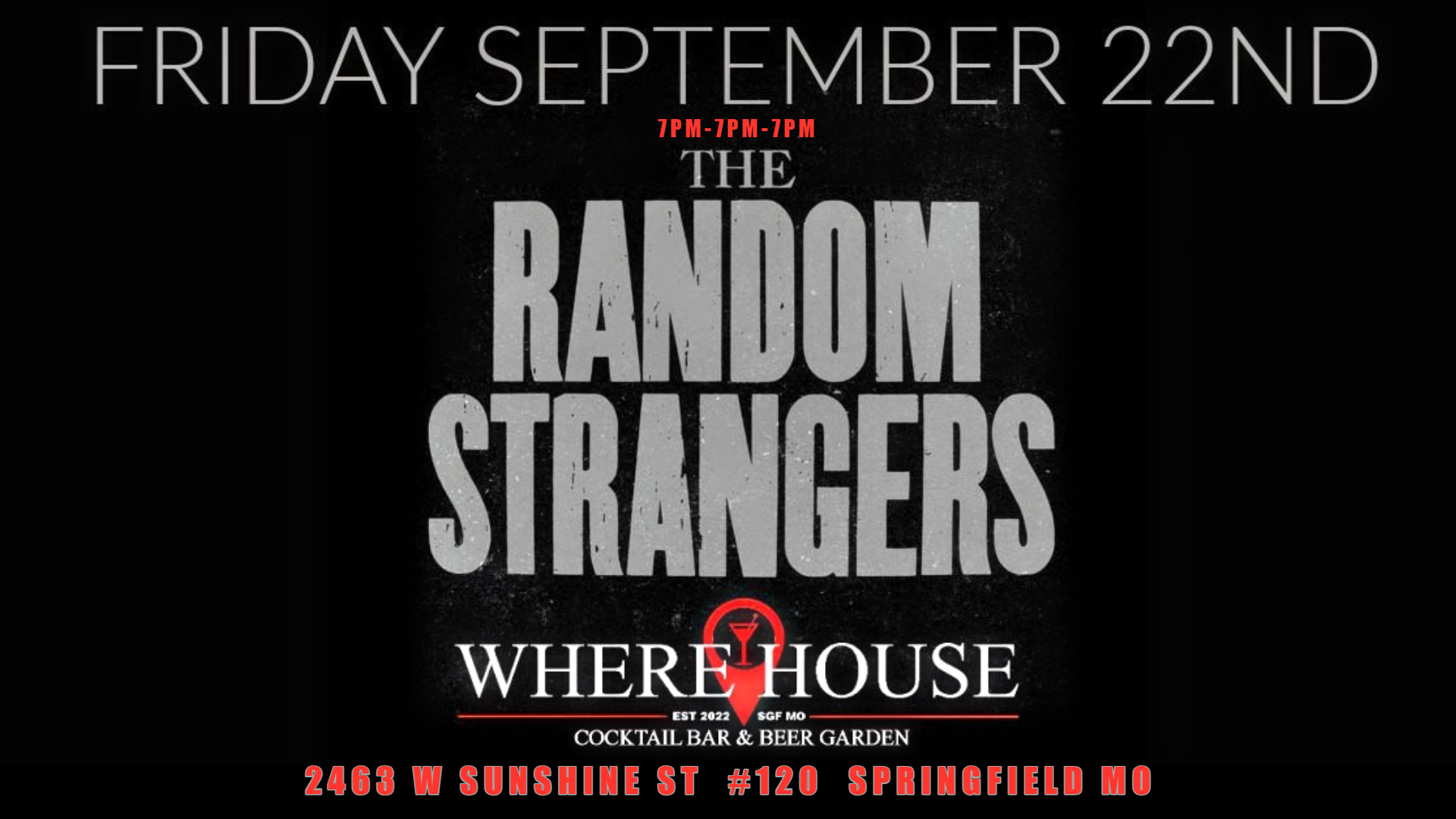THE RANDOM STRANGERS LIVE