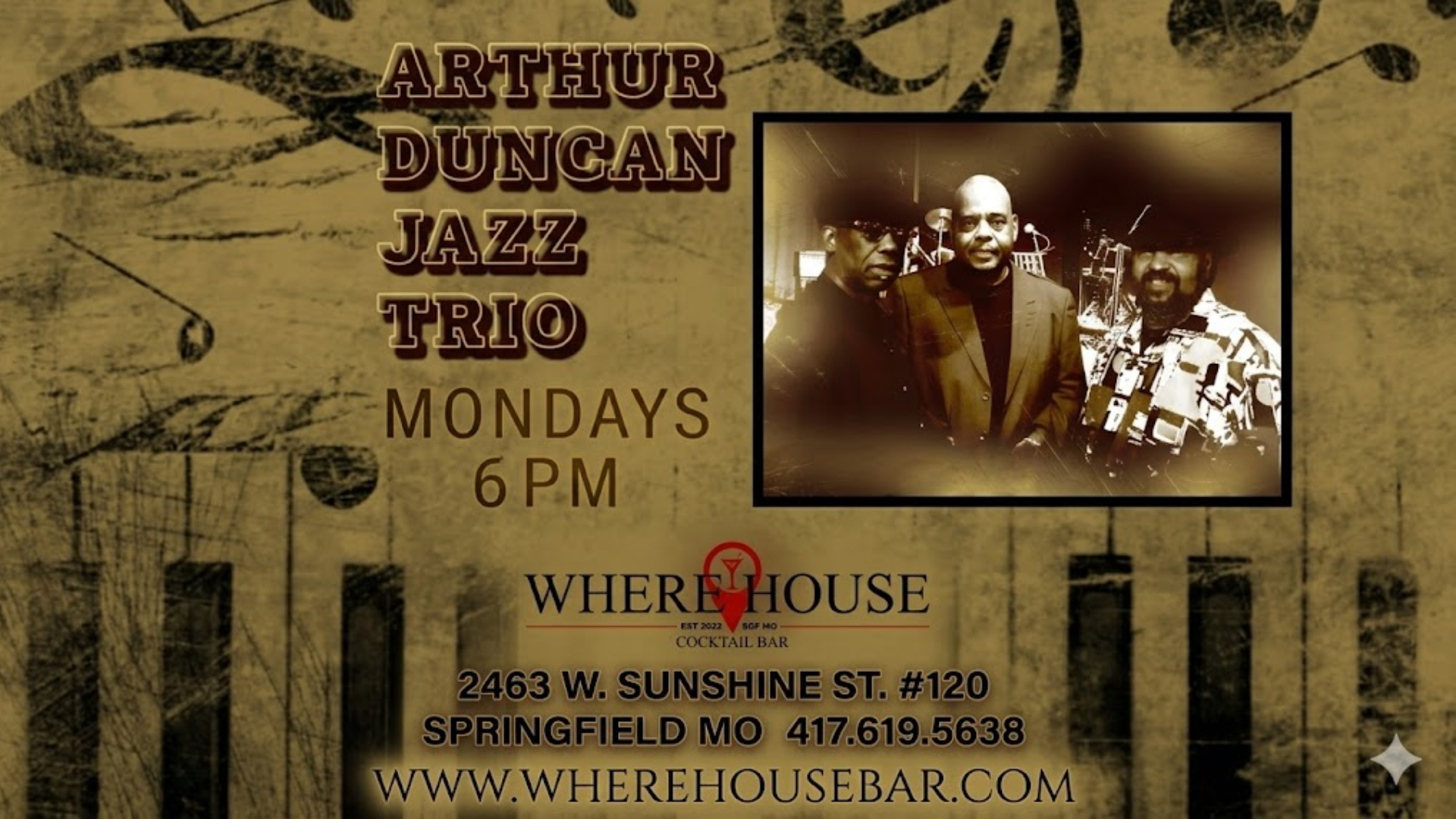 ARTHUR DUNCAN JAZZ TRIO LIVE