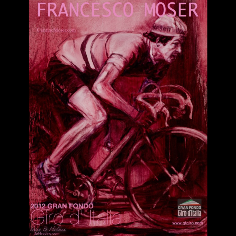 Poster Francesco Moser – Record De L'heure Guerin Sportivo (neuf)