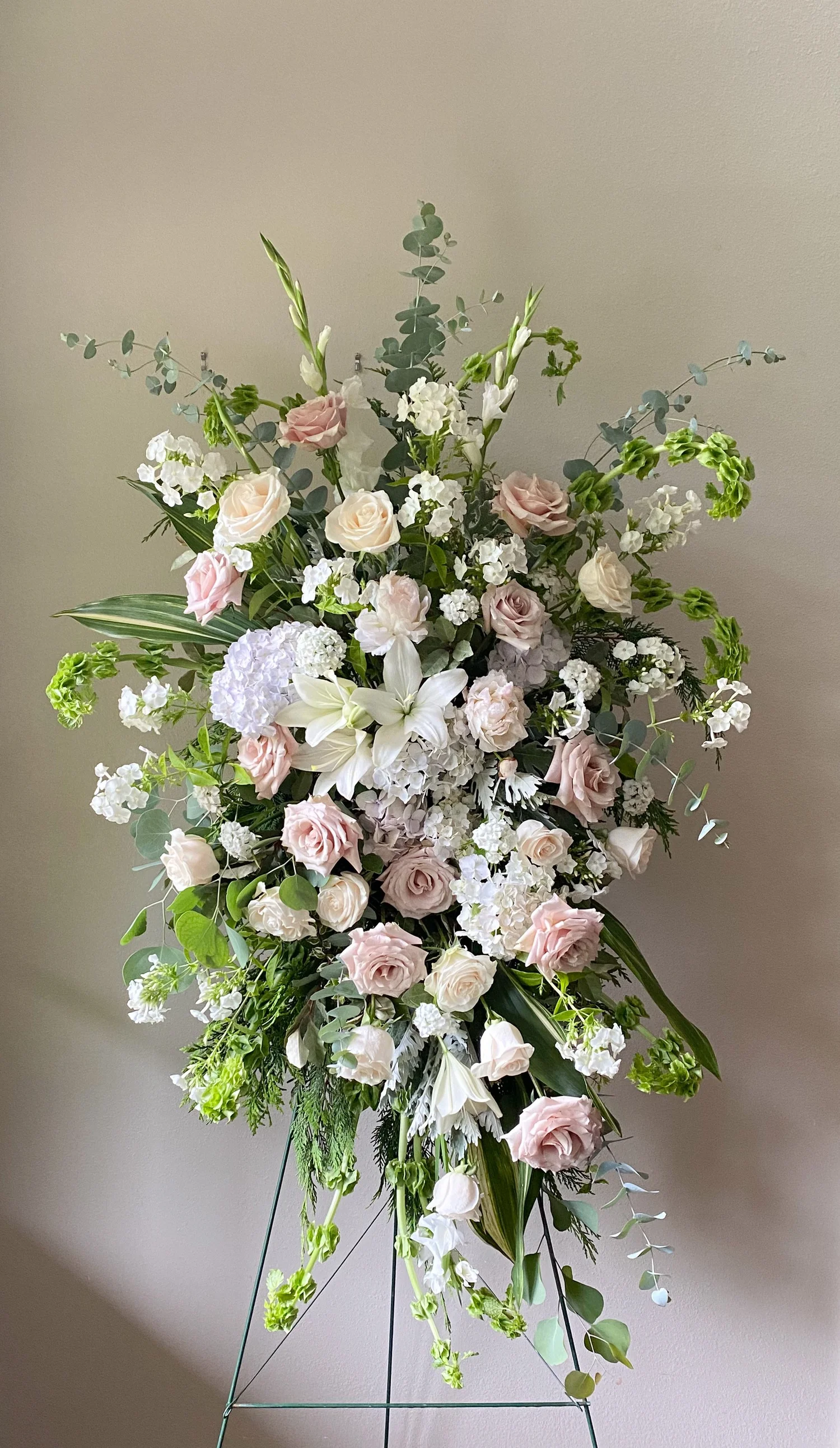 Sympathy Stand Spray — Seven Acres Flowers