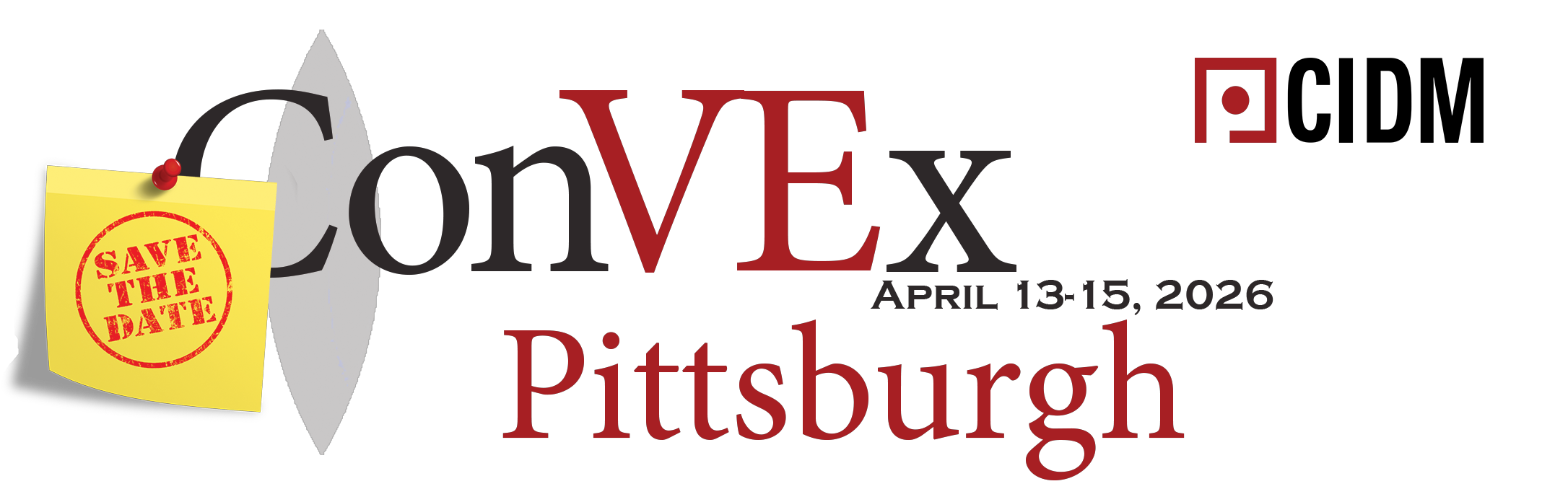 ConVEx Pittsburgh; April 13-15, 2026