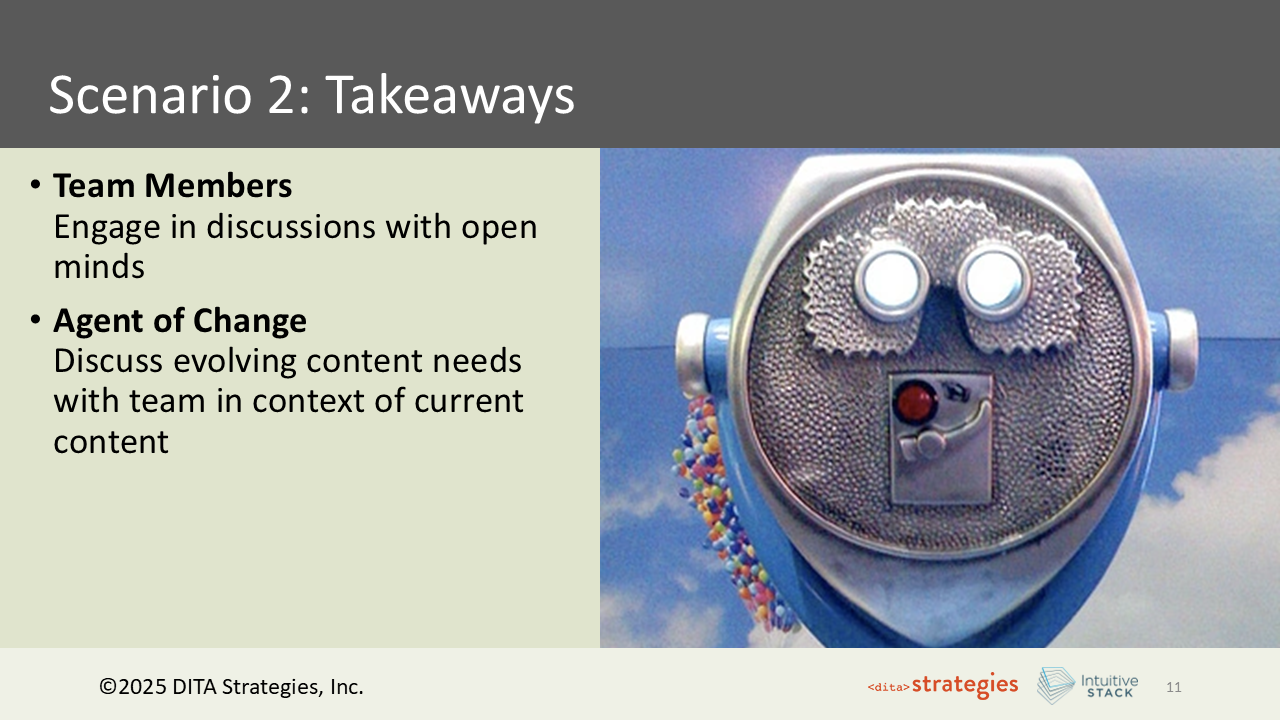 Slide 11: Scenario 2: Takeaway