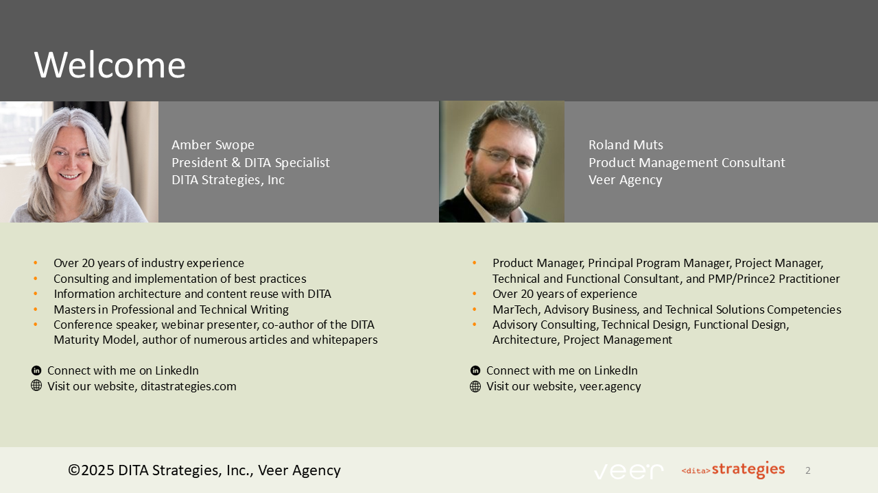 Slide 2: Amber Swope and Roland Muts