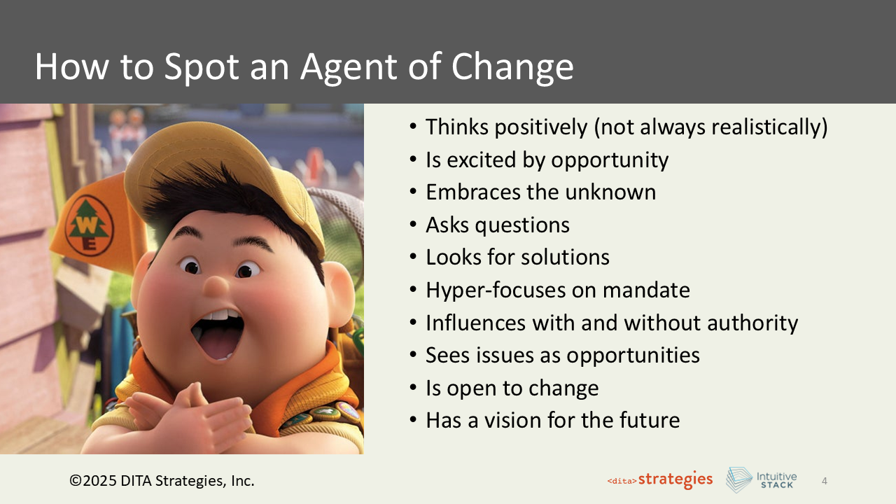 Slide 4: How to Spot an Agent of Change