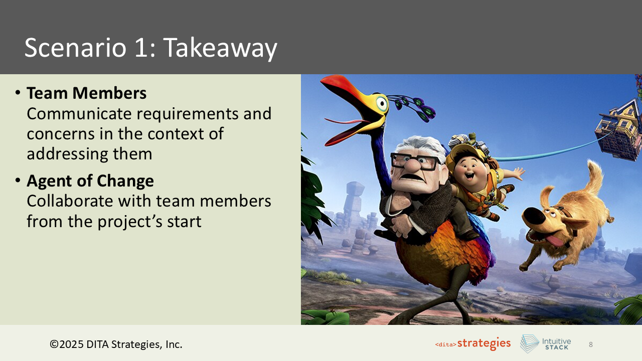 Slide 8: Scenario 1: Takeaway