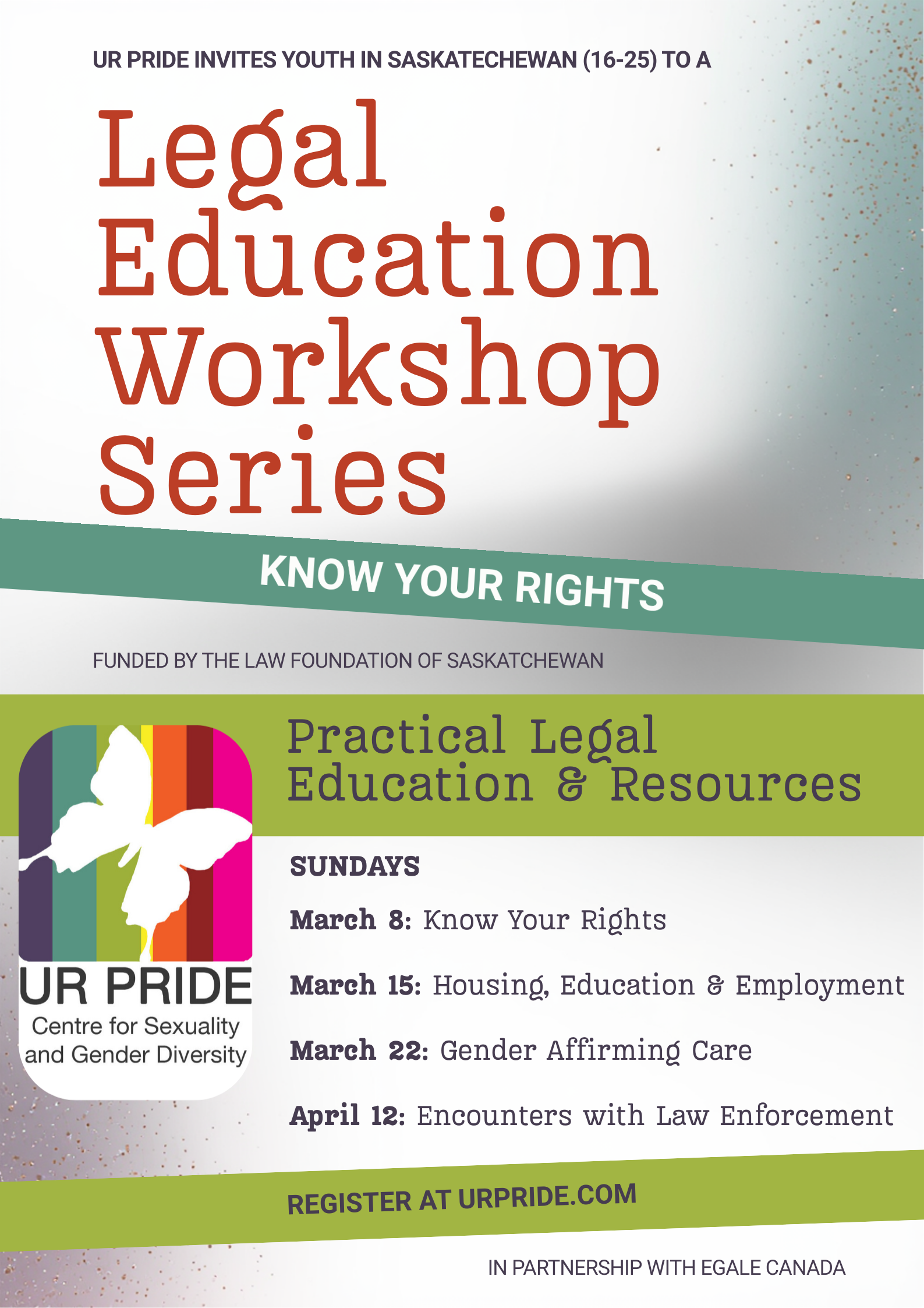 Know Your Rights Workshop Series Poster