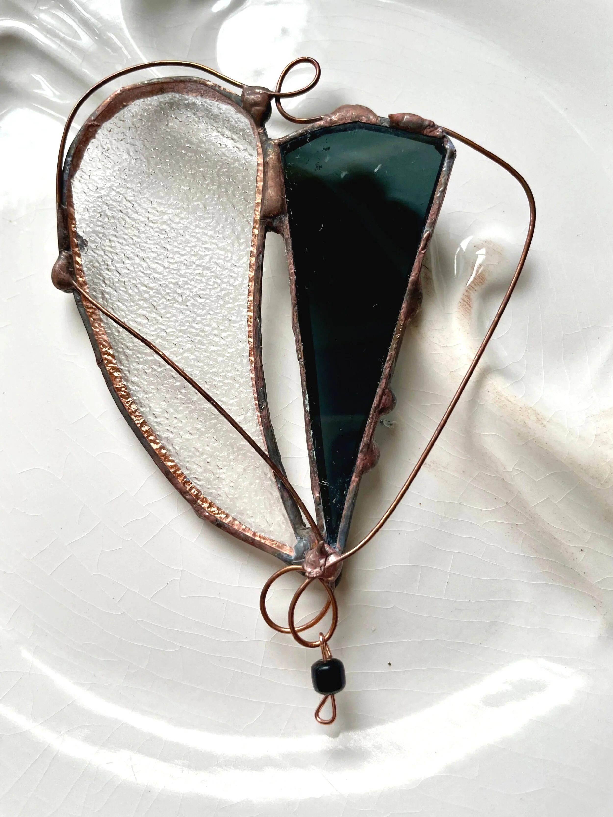 Stained glass heart by Houses of 8 artist, MaryAnna Richbourg.