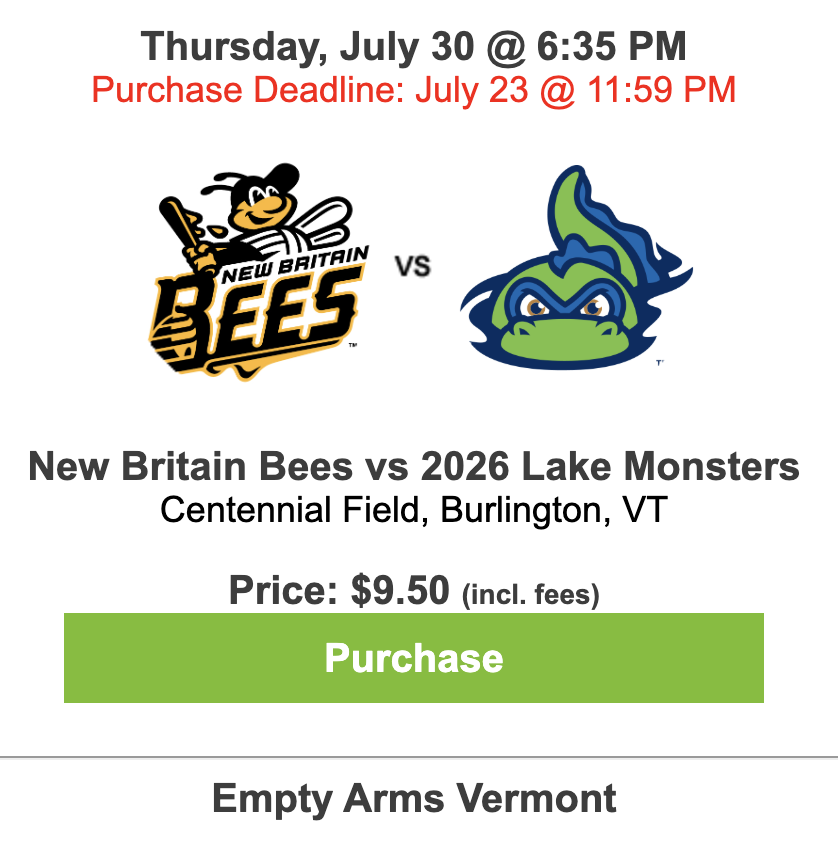 Lake Monsters Game (please RSVP)