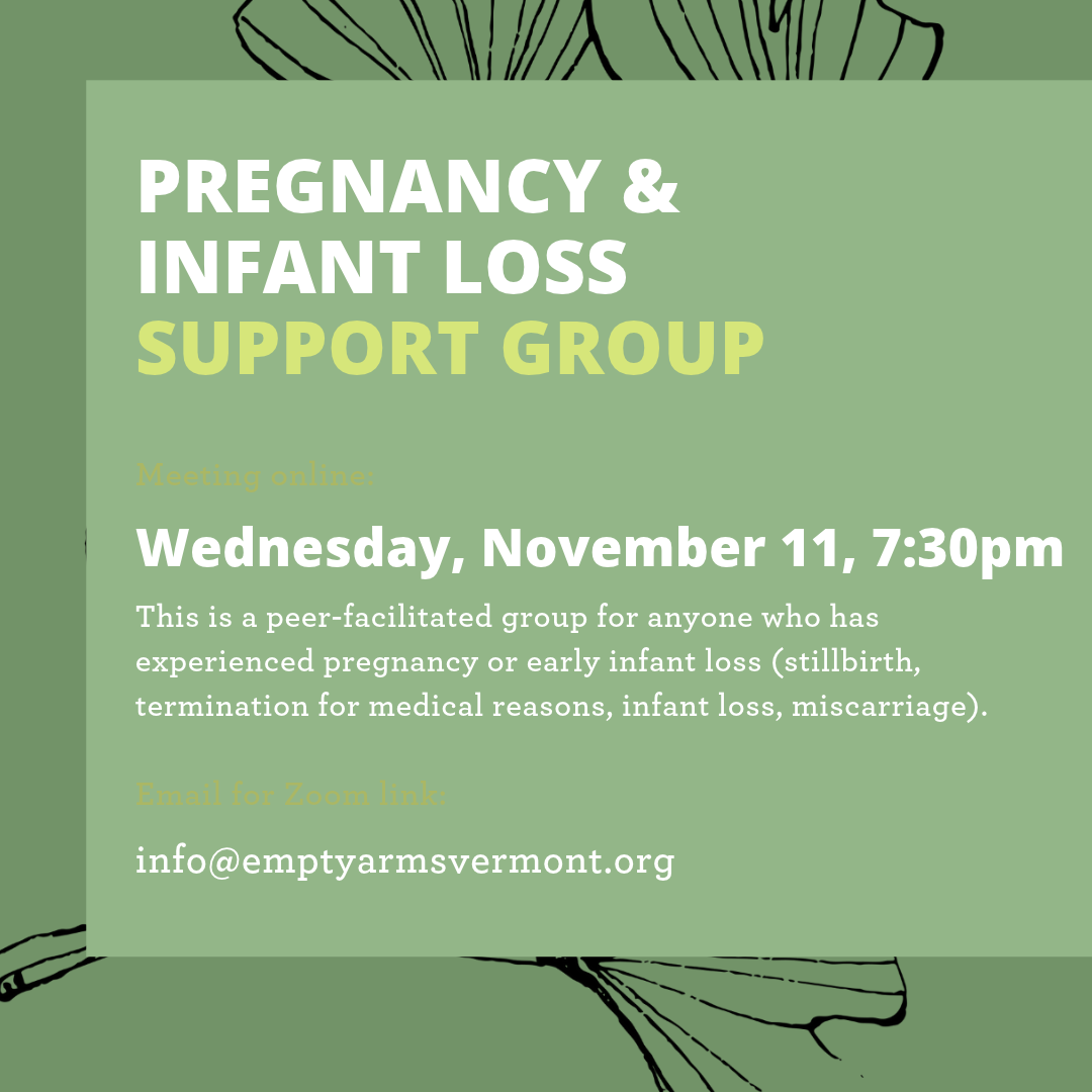 Support Group: Pregnancy and Infant Loss 