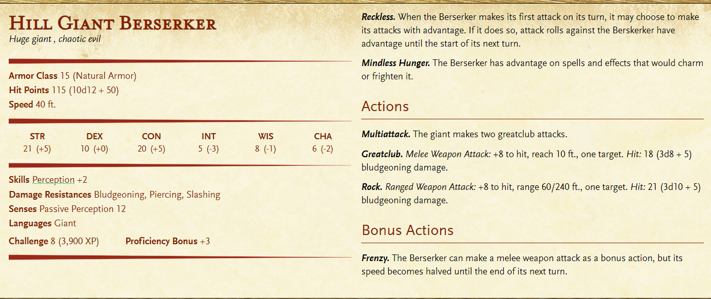 5 New Hill Giant Statblocks for DnD 5e, Including the Intimidating ...