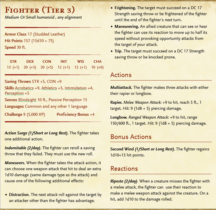 Fighter NPCs New Statblocks for Soldiers, Gladiators, and Mercenaries in DnD 5e — Empty Hexes